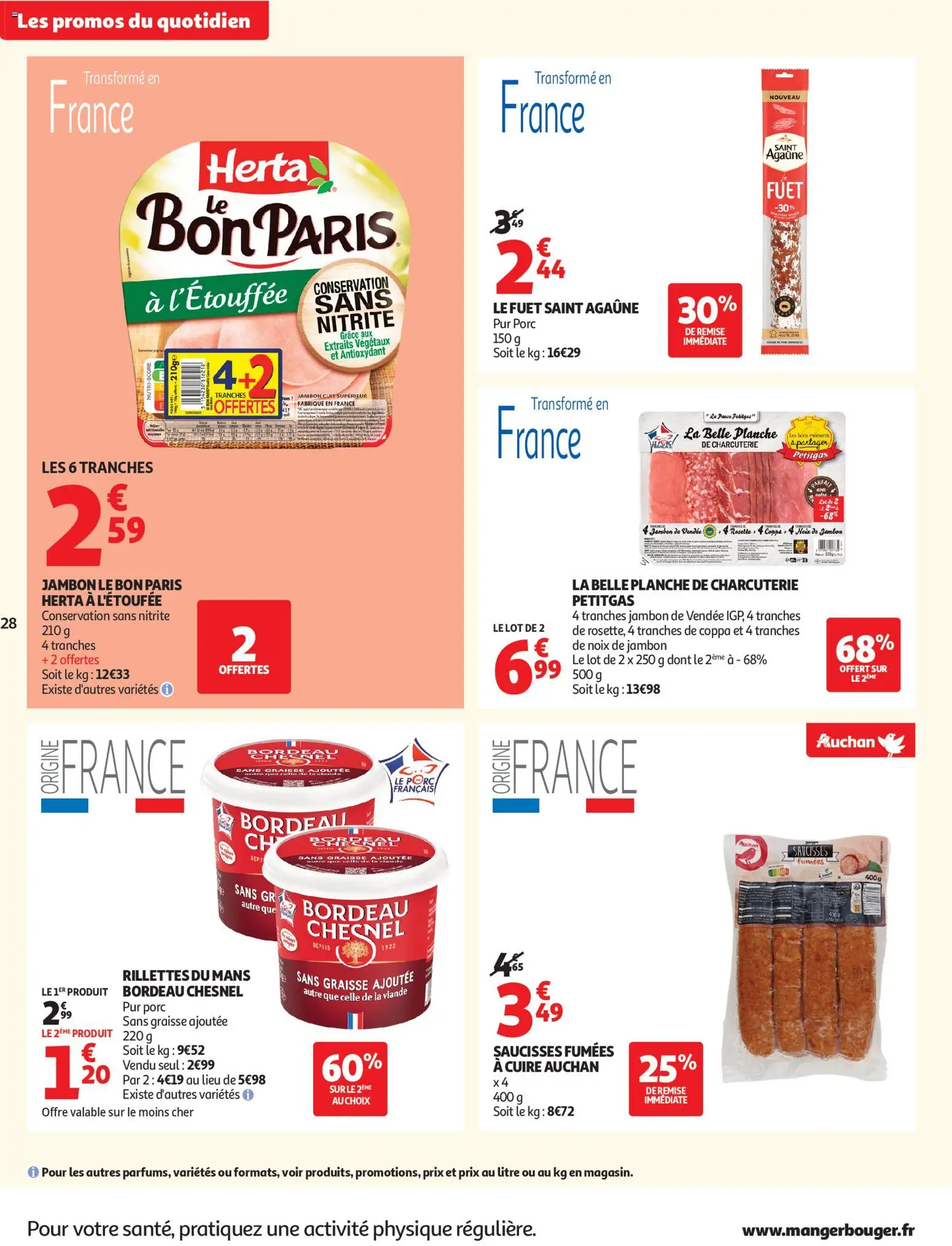 {H1} | Page: 28 | Produits: Jambon, Viande, Porc, Noix