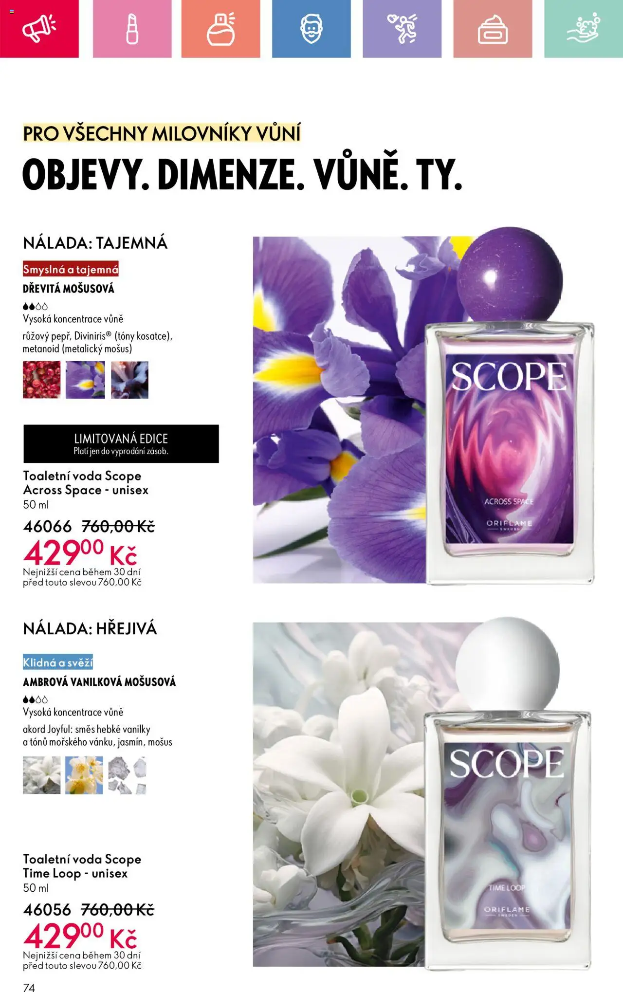Oriflame katalog č.10/2025 od 06.07.2025 | Strana: 74 | Produkty: Voda, Toaletní voda