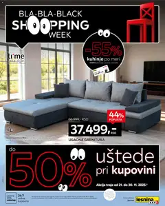 Lesnina XXXL Black Friday  - pregled Lesnina XXXL kataloga - važi od 21.11.2025