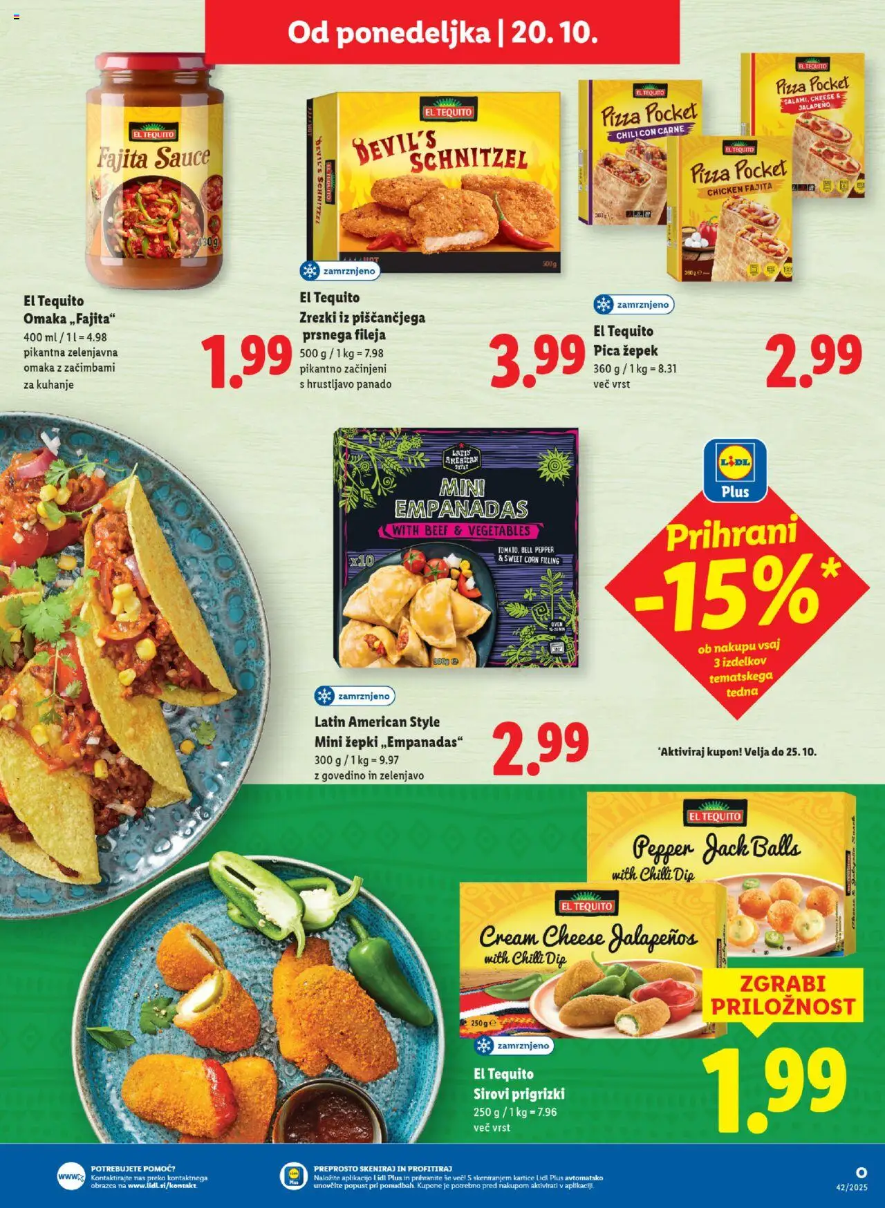 Novi Lidl katalog ponudbe – veljaven od 16.10.2025 | Stran: 37 | Izdelki: Zrezki, Pica, Prigrizki, Omaka