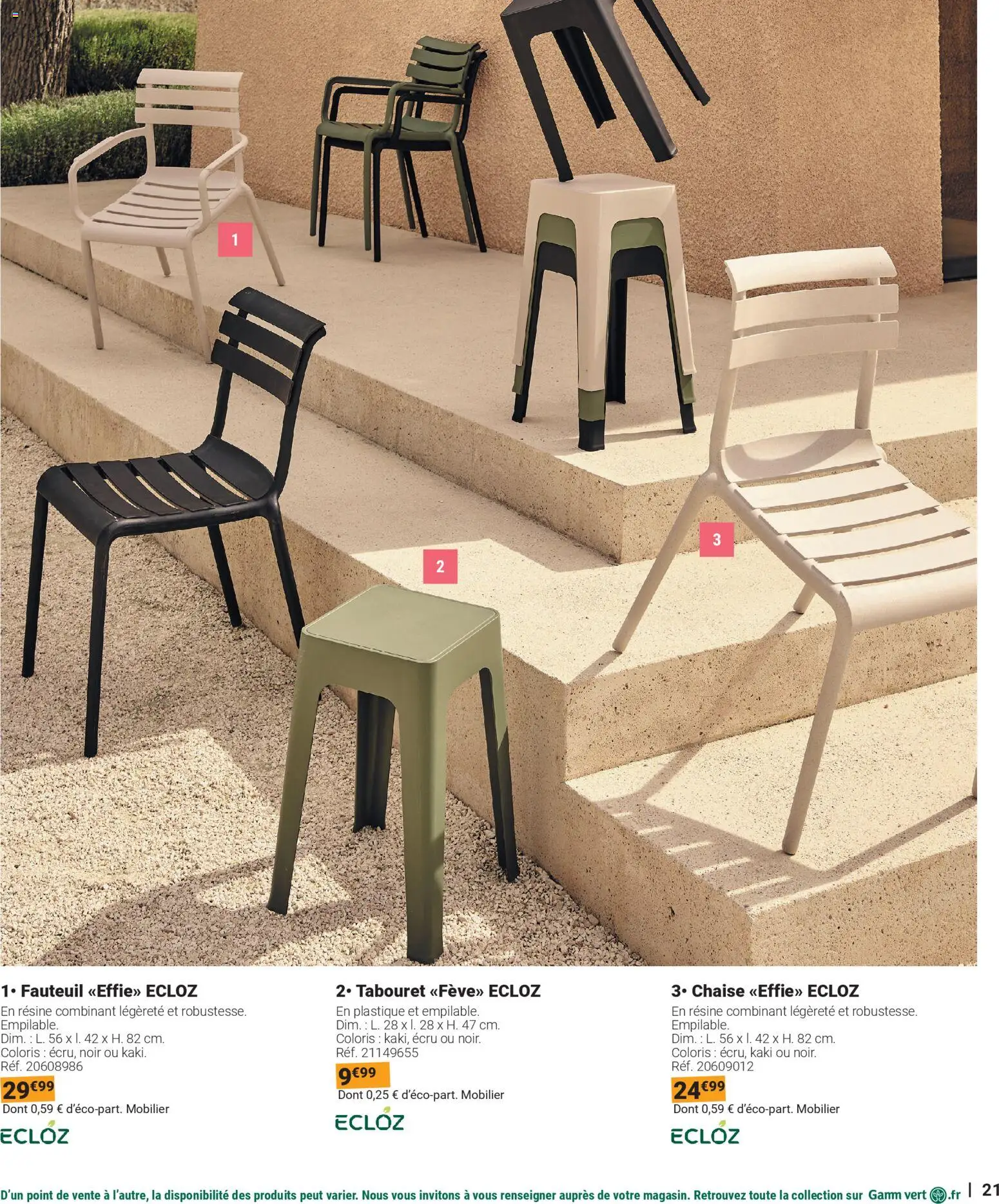 {H1} | Page: 21 | Produits: Kaki, Fauteuil, Chaise