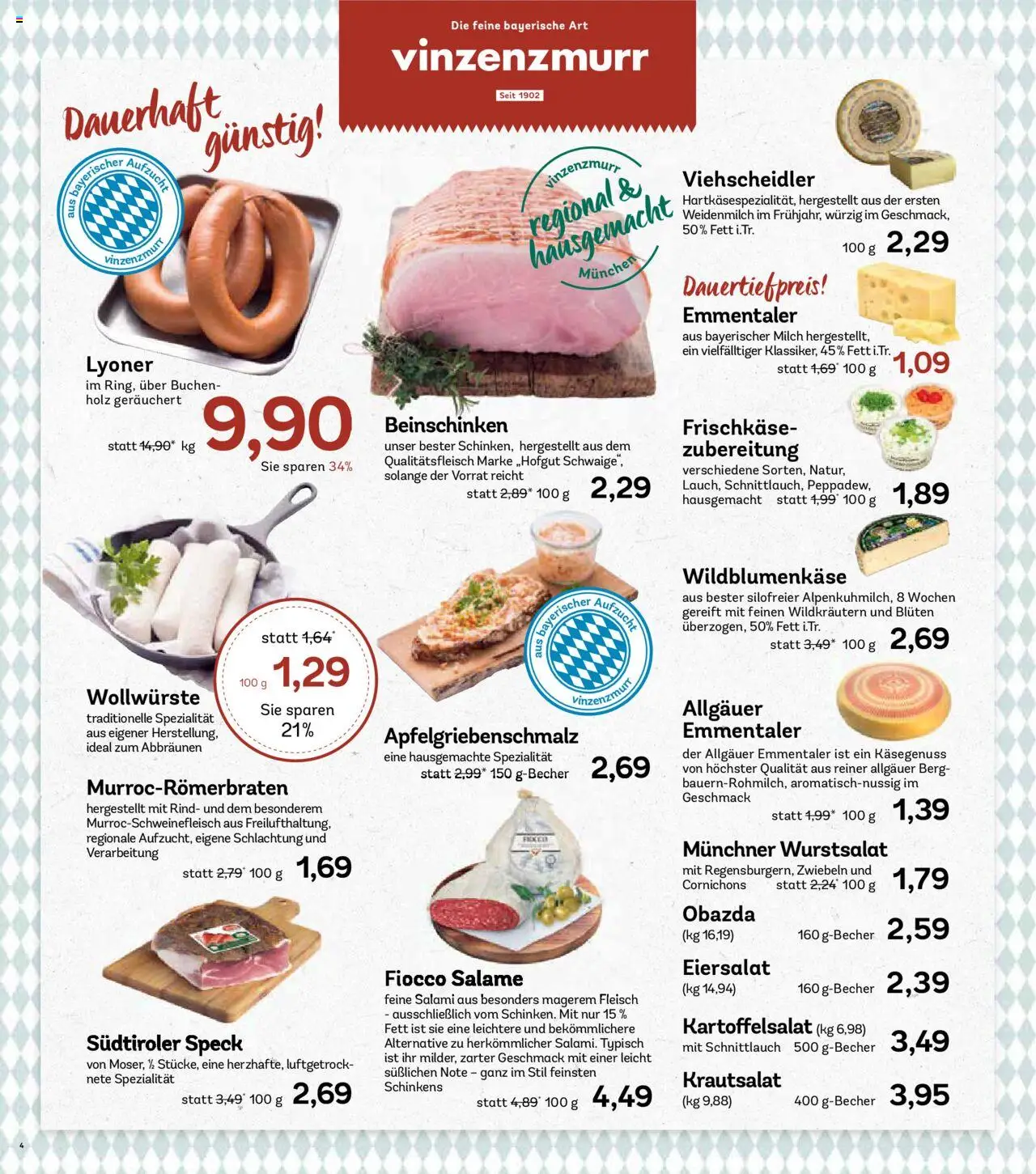AEZ Prospekt 	 – gültig ab 15.09.2025 | Seite: 4 | Produkte: Milch, Zwiebeln, Fleisch, Frischkase