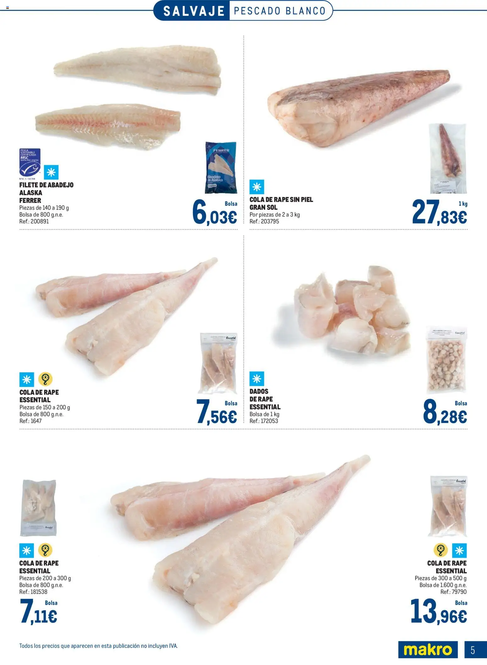 Makro Especial Pescados Norte 4 │ válido desde el 06.04.2026 | Página: 5 | Productos: Pescado, Bolsa, Filete