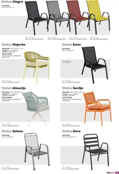 Tri O katalog Baštenski nameštaj - pregled Tri O kataloga - važi od 02.02.2026 | Strana: 15 | Proizvode: Jastuk, Stolica