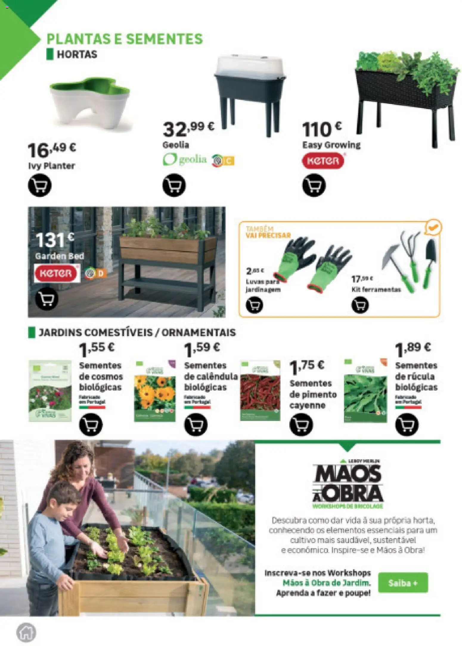 Leroy Merlin Arquipélago dos Açores │ válido de 12.03.2026 | Página: 76 | Produtos: Luvas, Rúcula, Ferramentas