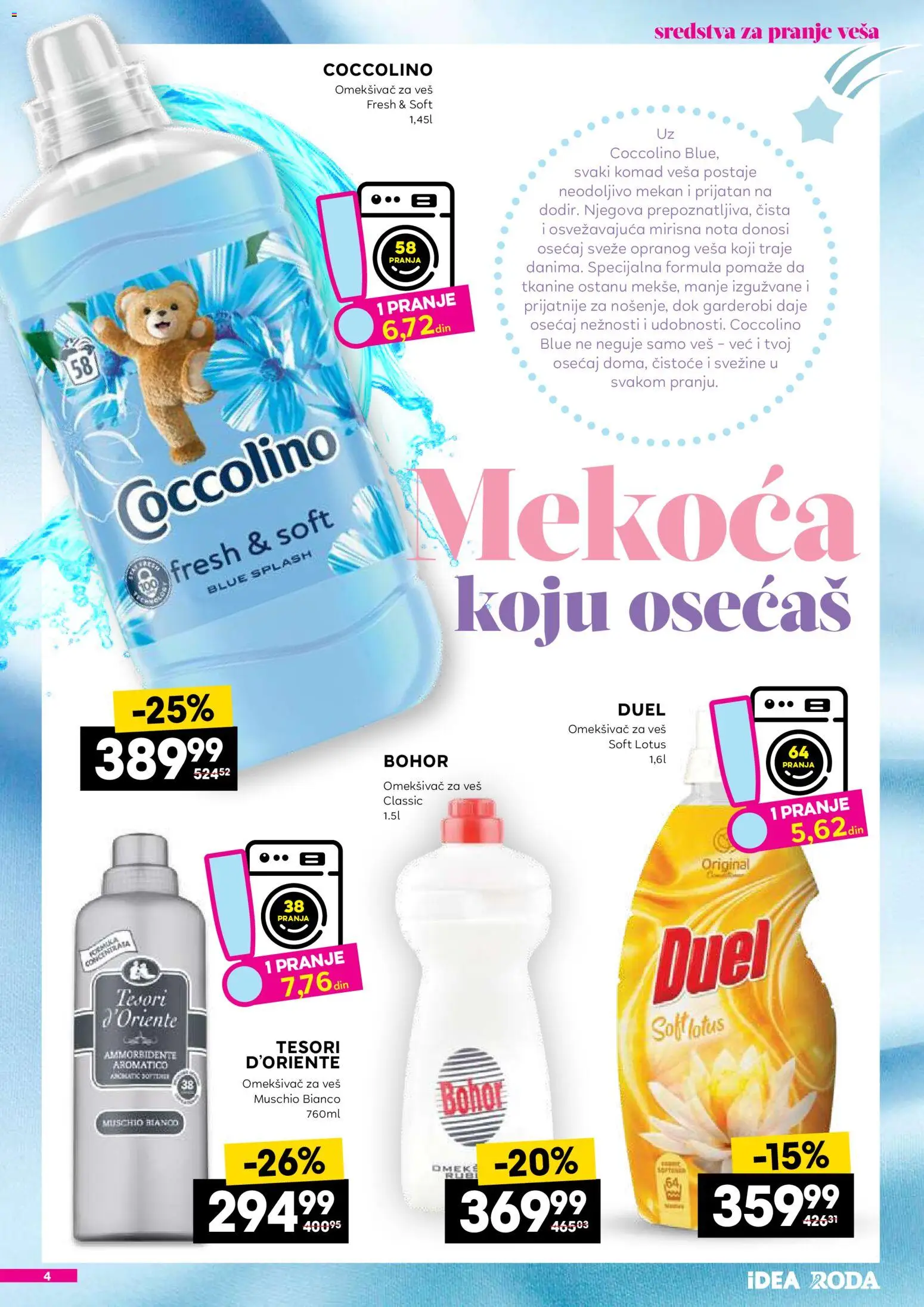Roda katalog - važi od 22.01.2026 | Strana: 4 | Proizvode: Coccolino, Omekšivač za veš
