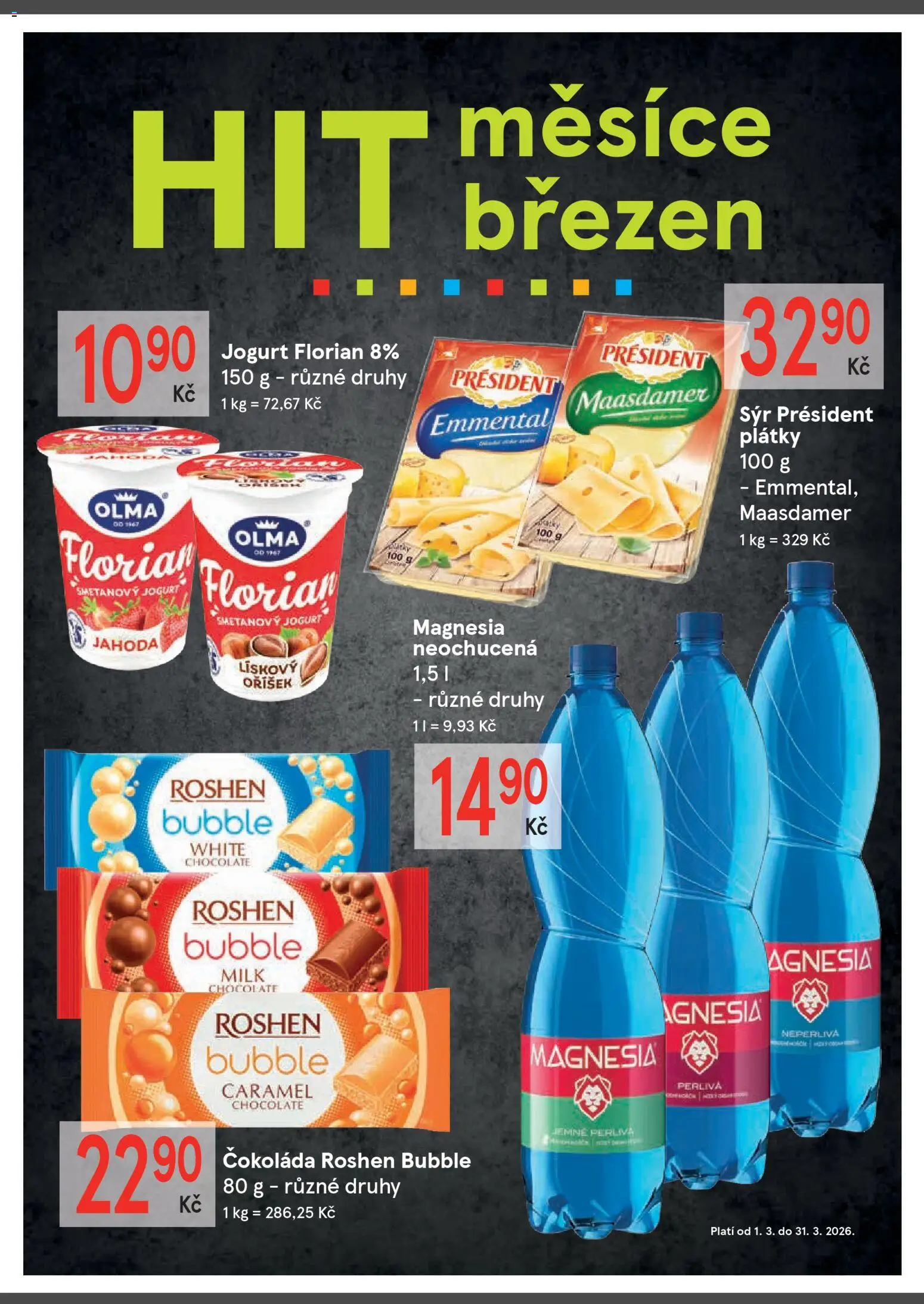 Žabka leták od 11.03.2026 | Strana: 2 | Produkty: Maasdamer, Smetanový jogurt, Jogurt, Jogurt florian