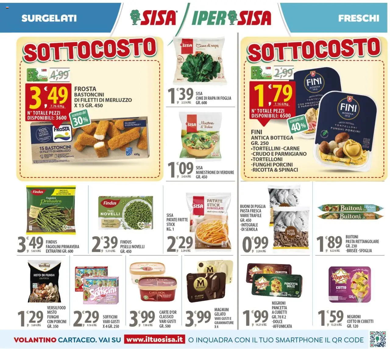 Volantino SISA del 14.10.2025 | Pagina: 5 | Prodotti: Pancetta, Pasta, Tortelloni, Parmigiano