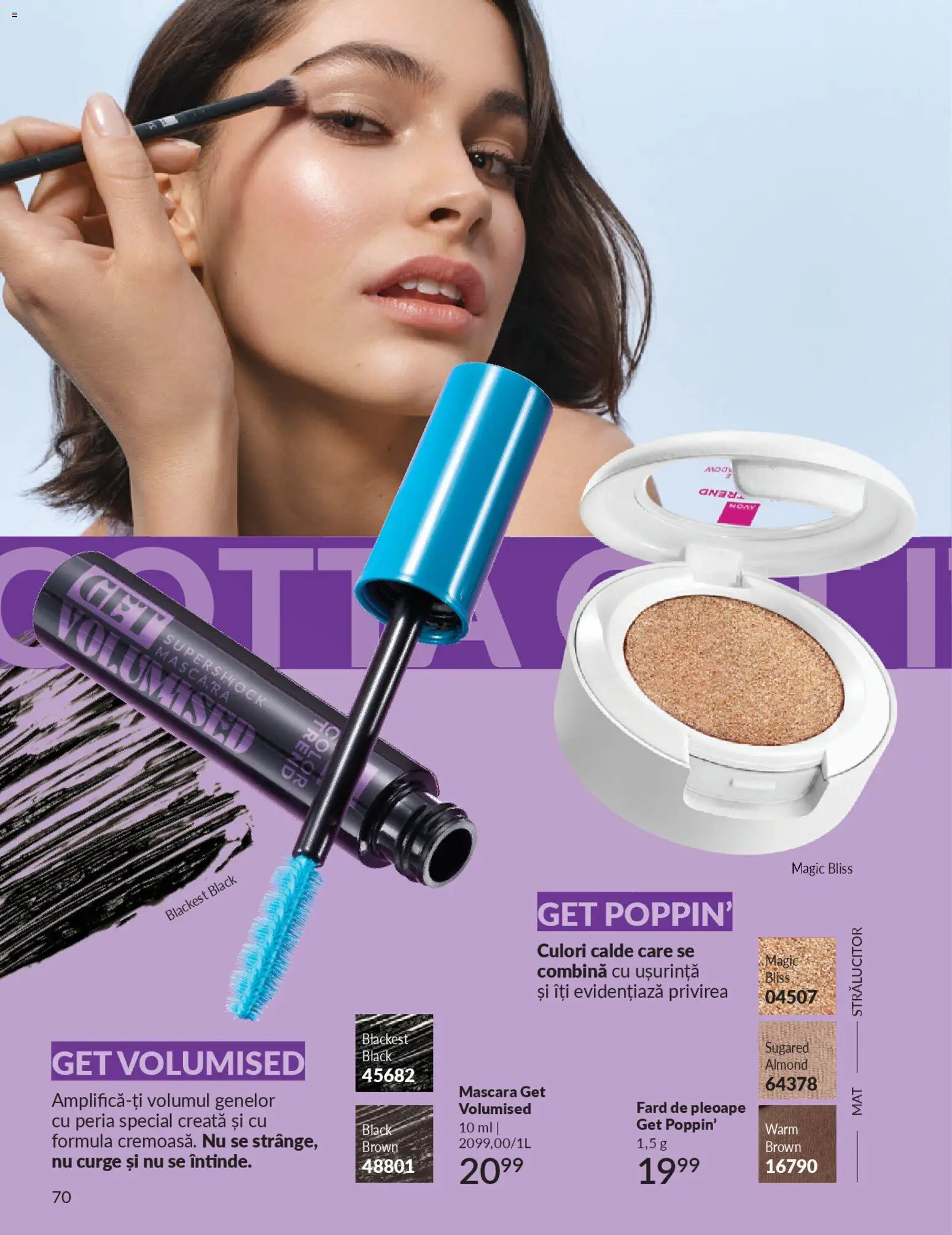 Noul catalog Avon – valabil de la 01.01.2026 | Pagină: 72 | Produse: Mascara, Fard de pleoape
