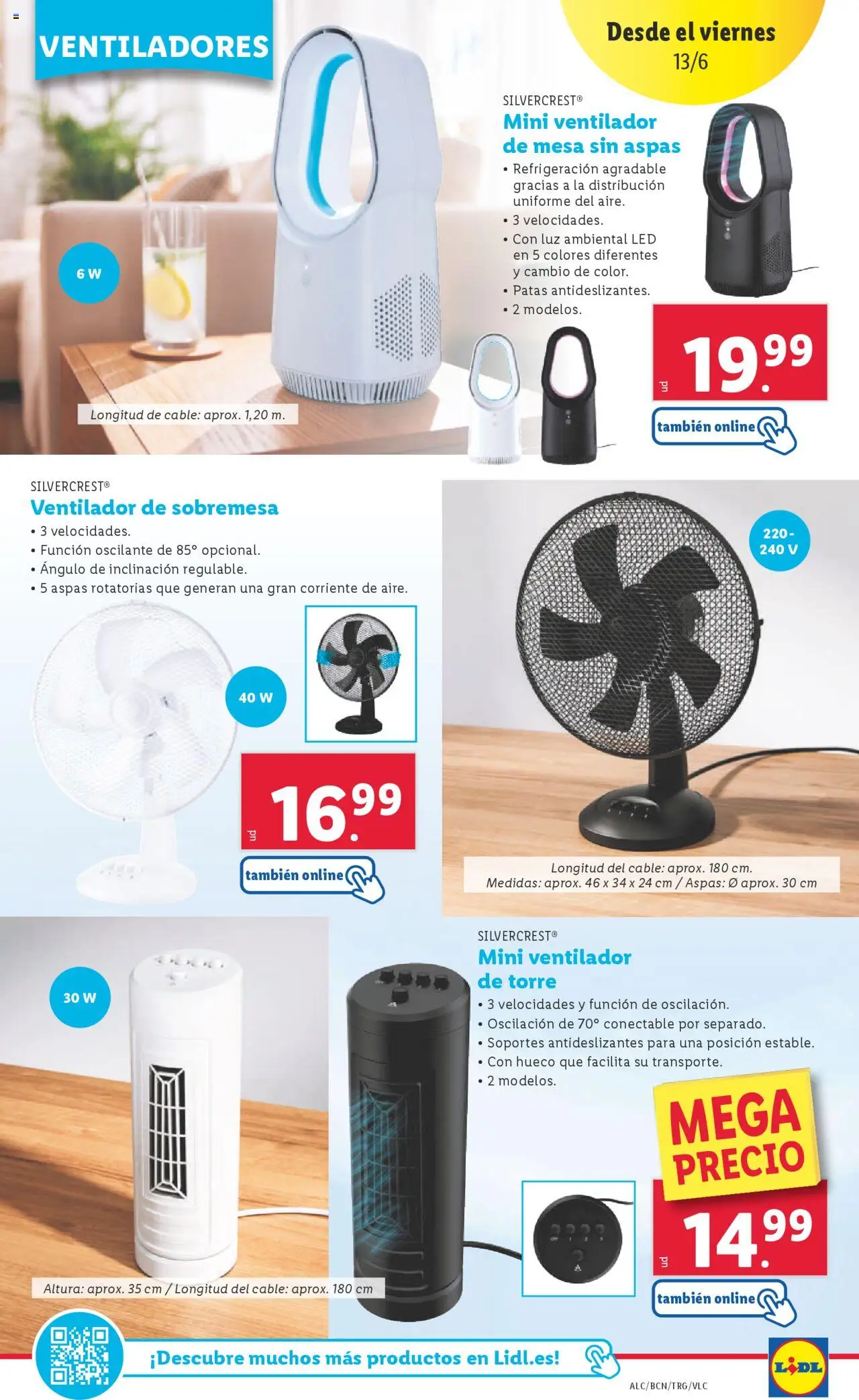Lidl catálogo MAD │ válido desde el 09.06.2025 | Página: 53 | Productos: Cable, Ventilador, Mesa