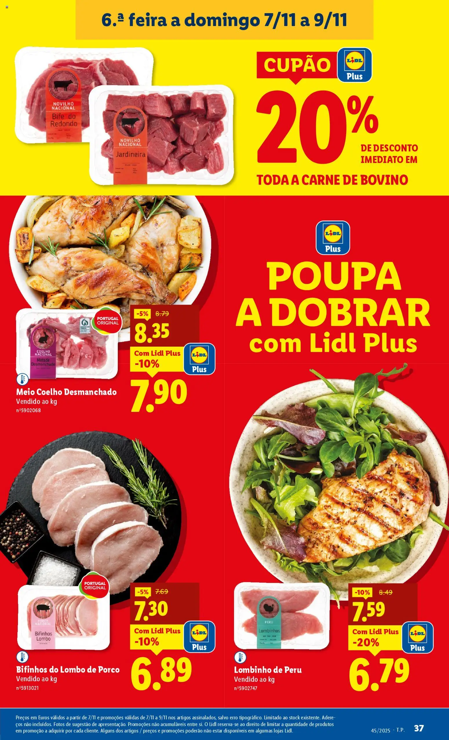 Lidl folheto │ válido de 03.11.2025 | Página: 37 | Produtos: Peru, Lombo, Carne, Coelho