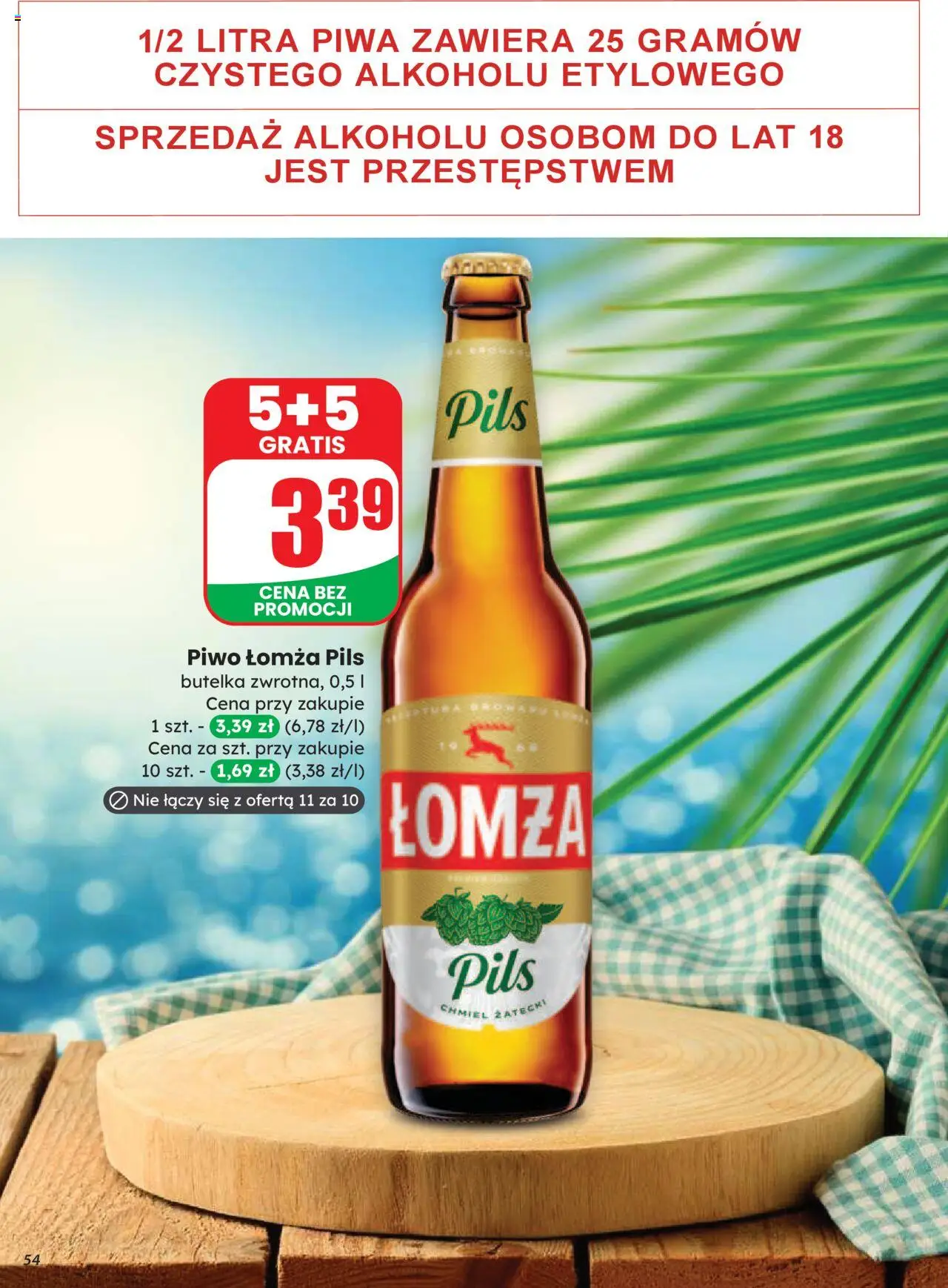 Dino Gazetka od 20.08.2025 | Strona: 54 | Produkty: Piwo