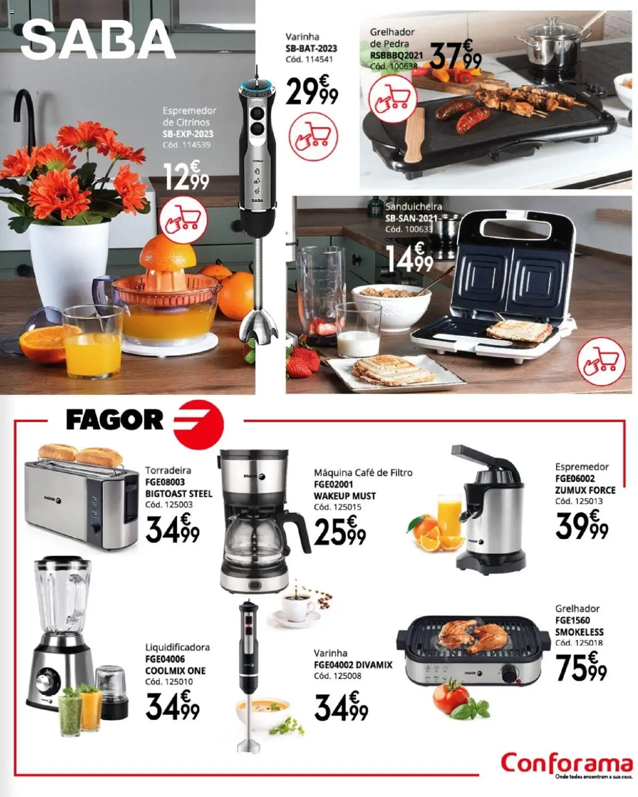 Conforama folheto │ válido de 27.03.2025 | Página: 111 | Produtos: Espremedor, Sanduicheira, Torradeira, Café
