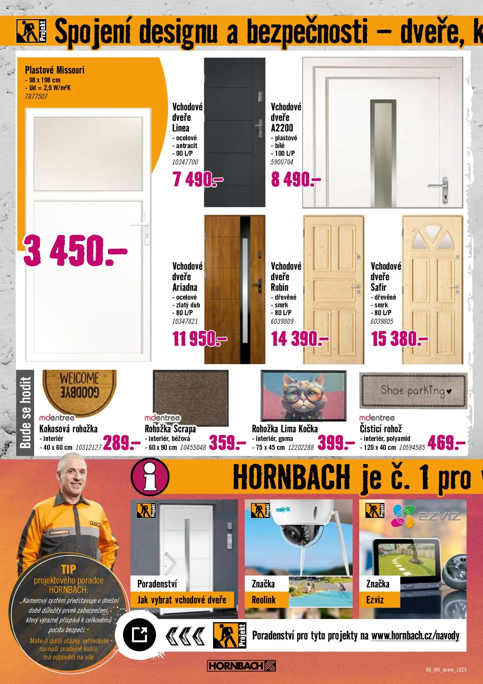 HORNBACH leták - Dveře od 22.10.2025 | Strana: 6 | Produkty: Guma, Rohožka