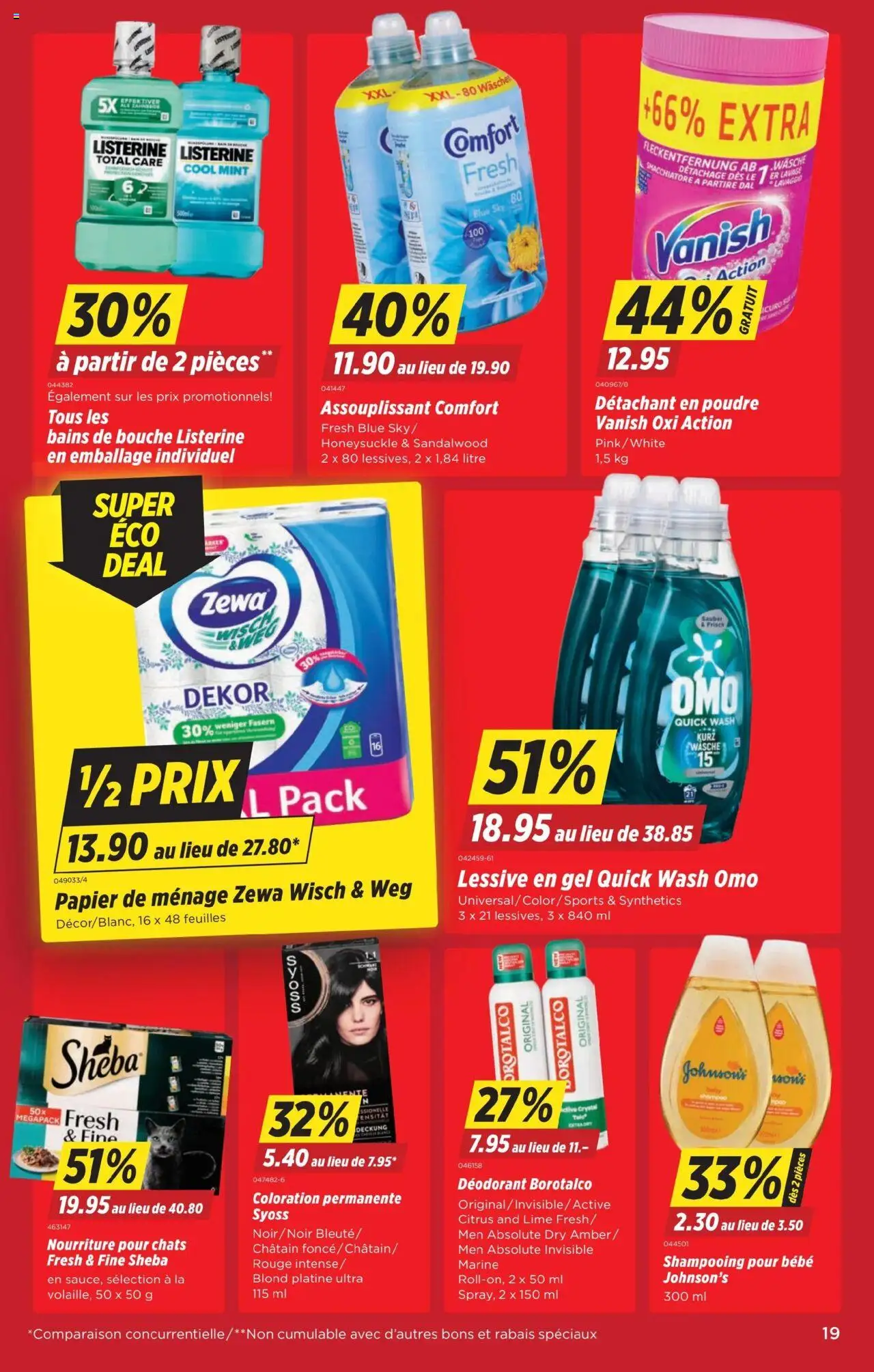 Denner Aktionen FR ab 26.08.2025 | Seite: 19 | Produkte: Shampoo, Deodorant, Rouge
