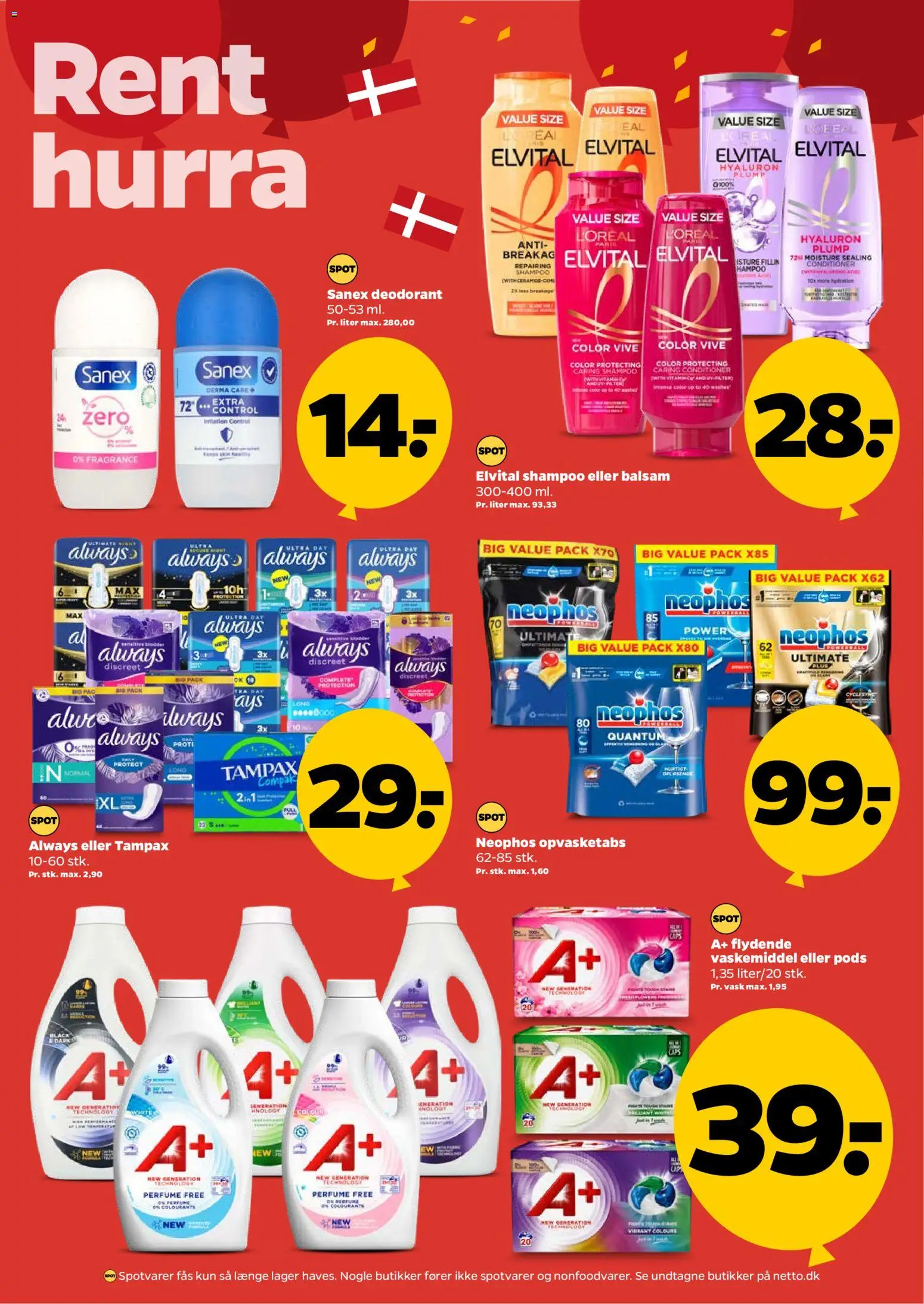 Netto tilbudsavis – gyldig fra 07.03.2026 | Side: 26 | Produkter: Shampoo, Balsam, Deodorant, Tablets