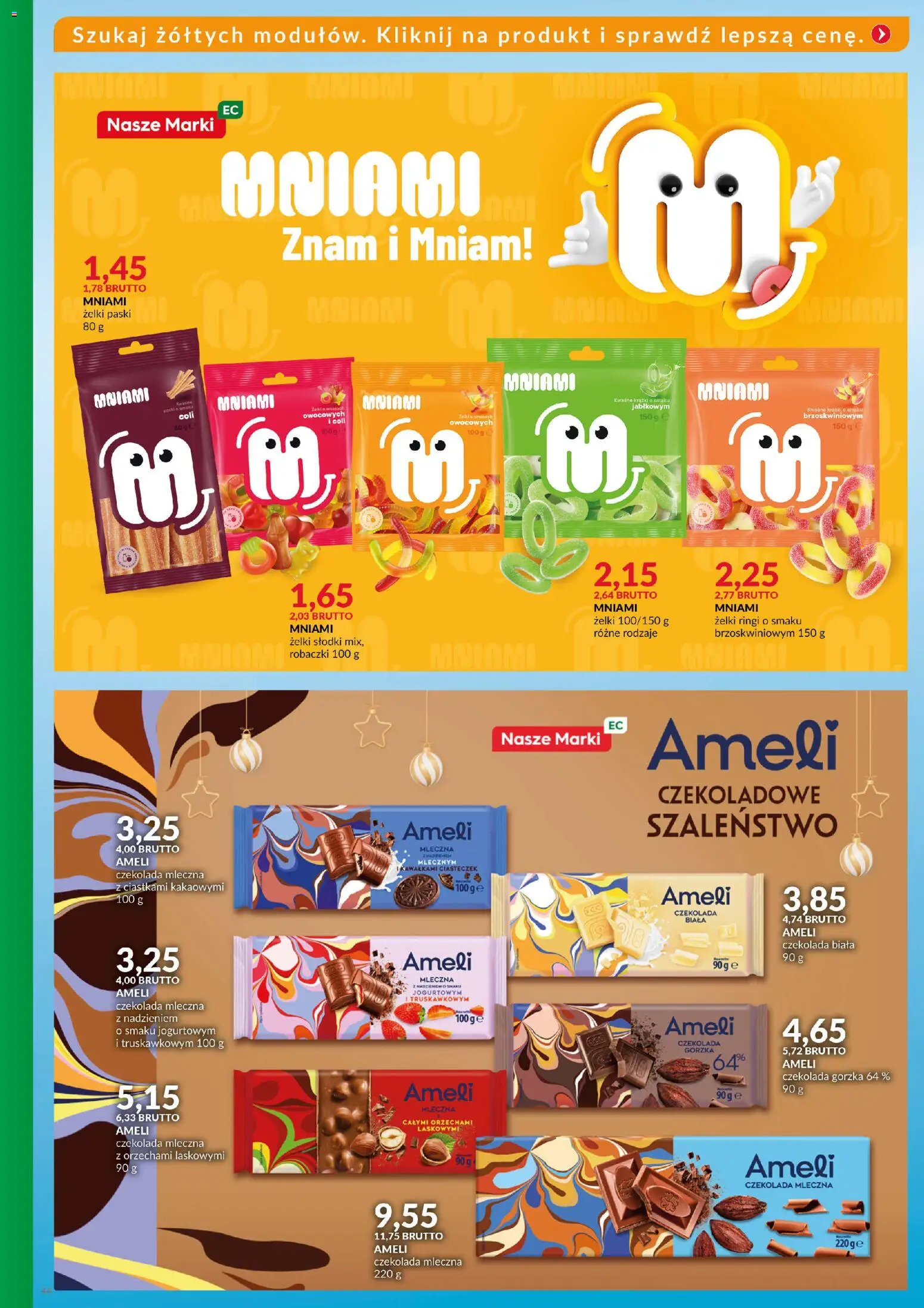 Eurocash Gazetka - Katalog Artykułów Spożywczych od 16.11.2025 | Strona: 43 | Produkty: Czekolada mleczna, Czekolada gorzka, Żelki, Czekolada