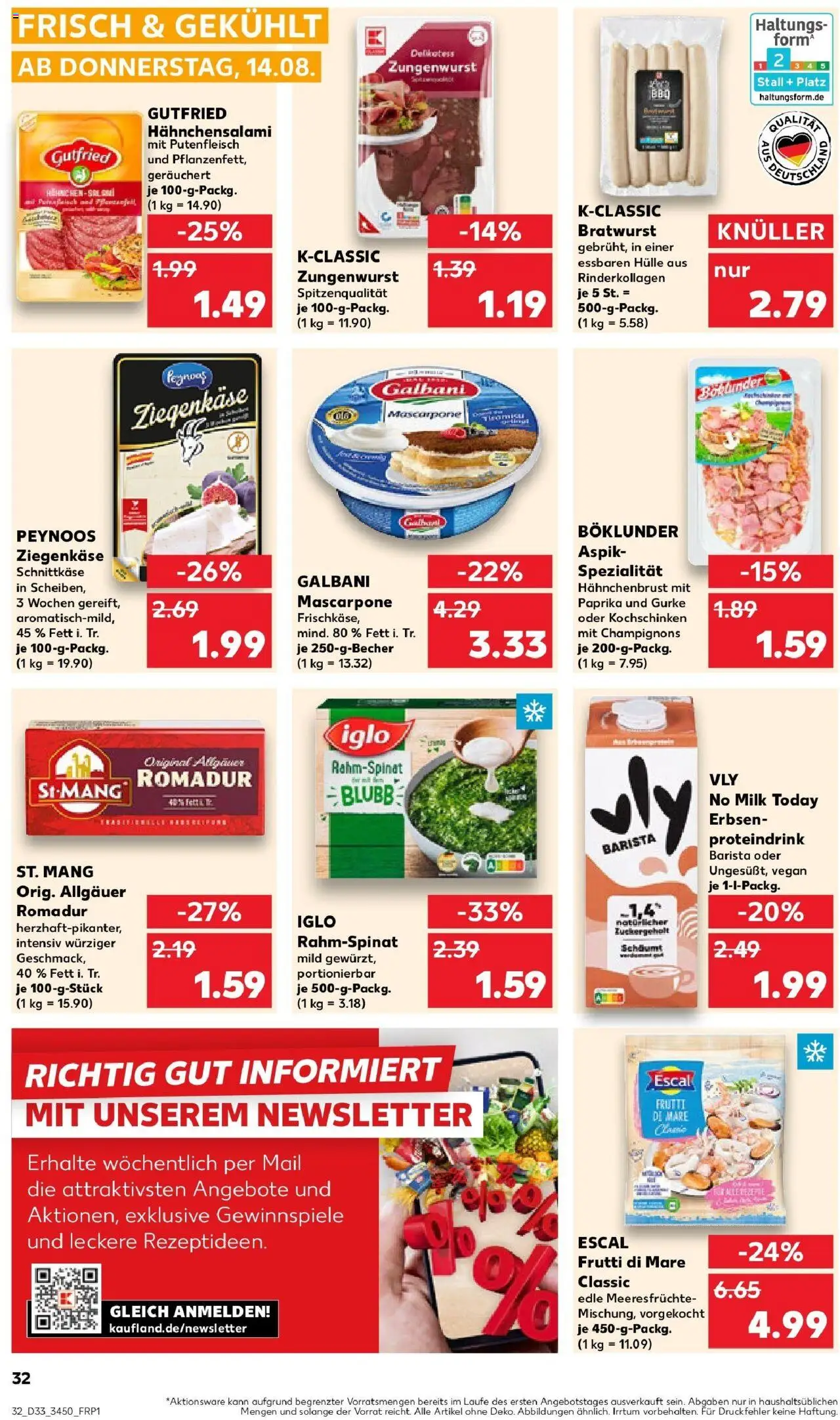 Kaufland prospekt Dresden	 - gültig ab dem 18.08.2025 | Seite: 45 | Produkte: Hülle, Champignons, Paprika, Meeresfrüchte