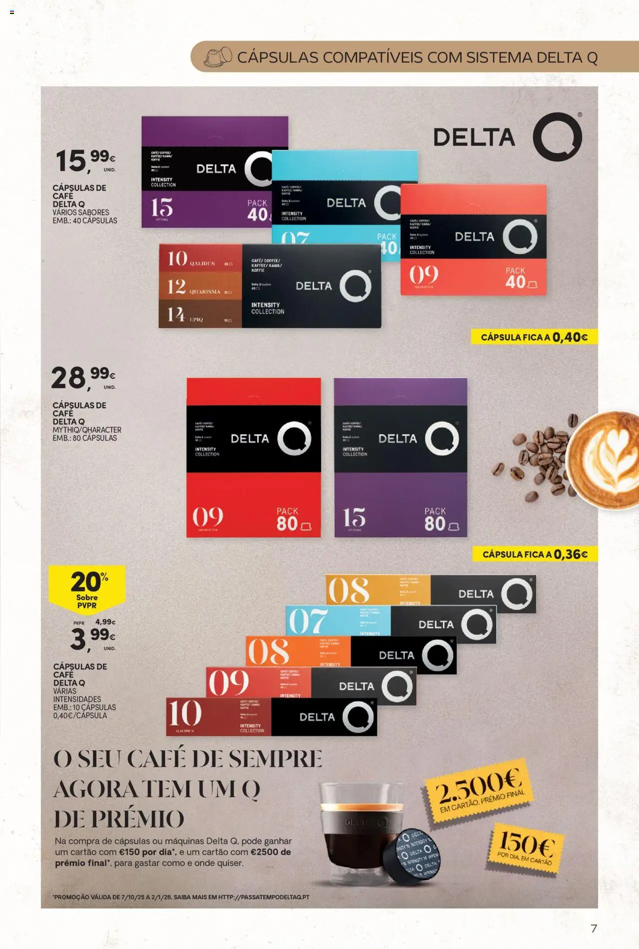 Continente - Bebidas Quentes │ válido de 14.10.2025 | Página: 7 | Produtos: Delta q, Café