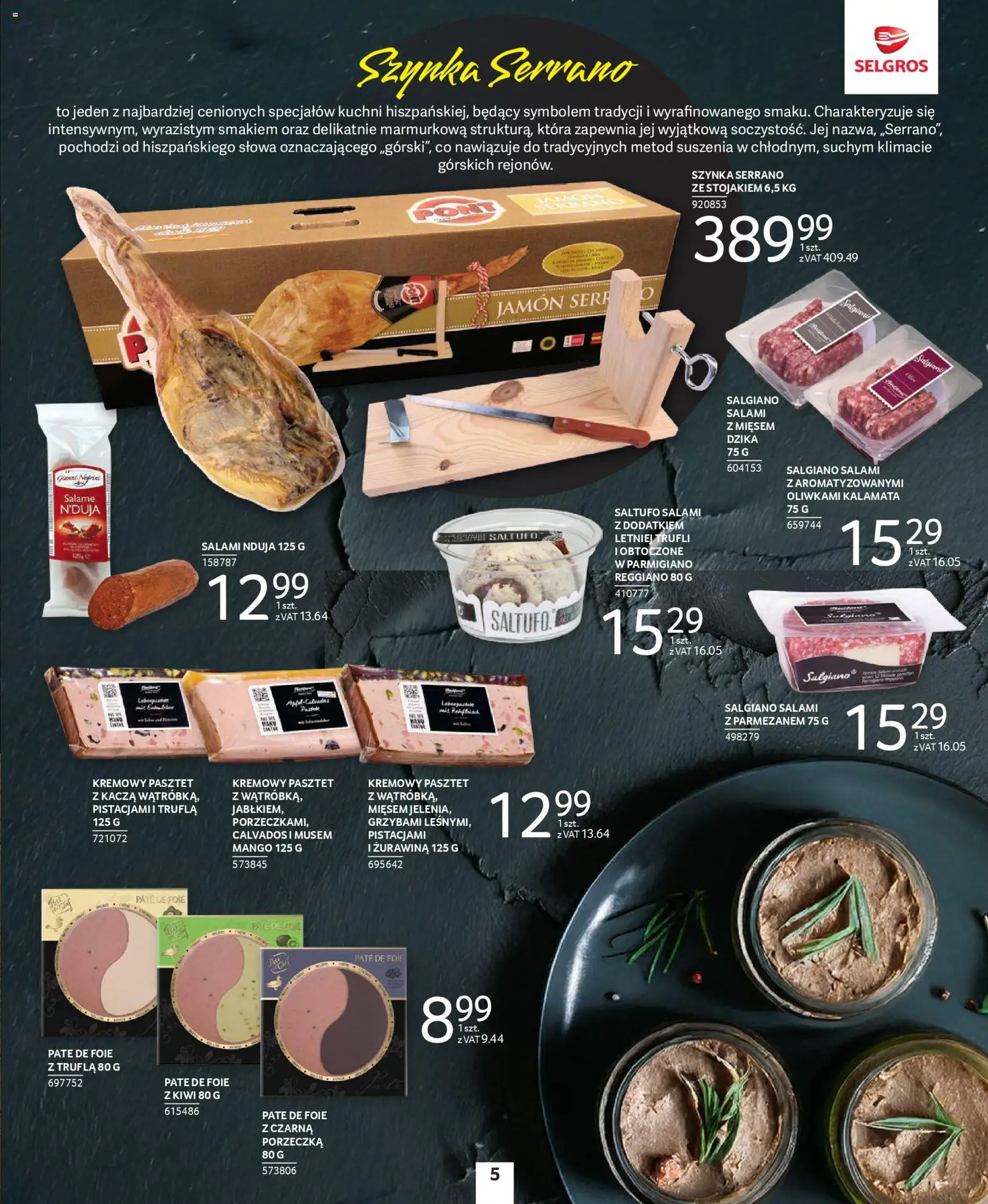 Selgros cash&carry Gazetka - Premium od 04.12.2025 | Strona: 21 | Produkty: Mango, Calvados, Szynka, Kiwi