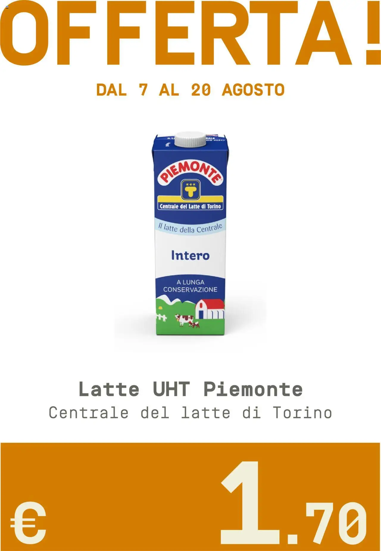 Volantino Borello Supermercati del 07.08.2025 | Pagina: 8 | Prodotti: Latte