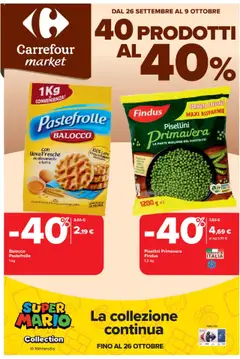 Anteprima del volantino Carrefour	Market catalogo valido a partire dal 26.09.2025