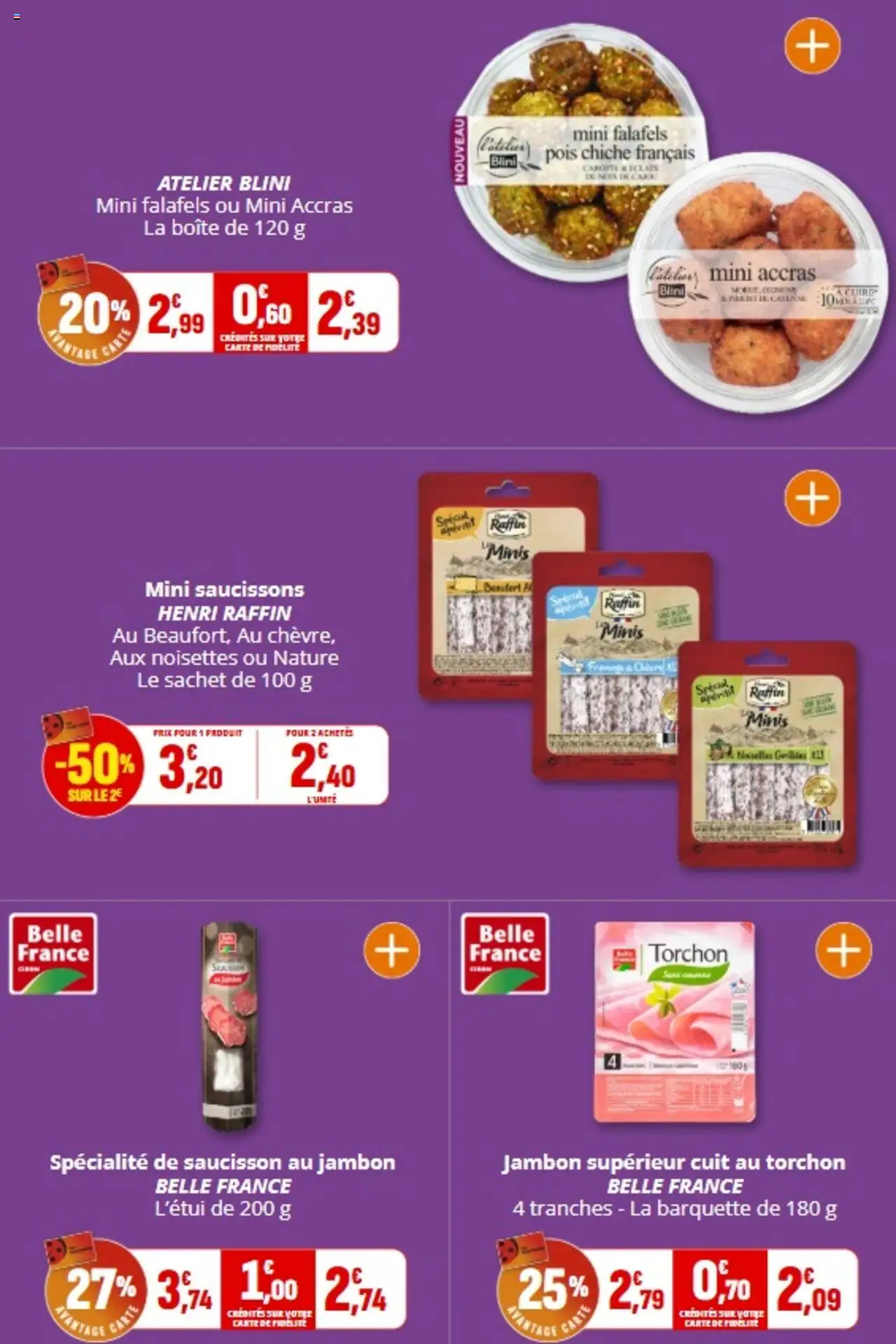  | Page: 5 | Produits: Saucisson, Four, Noisettes, Jambon