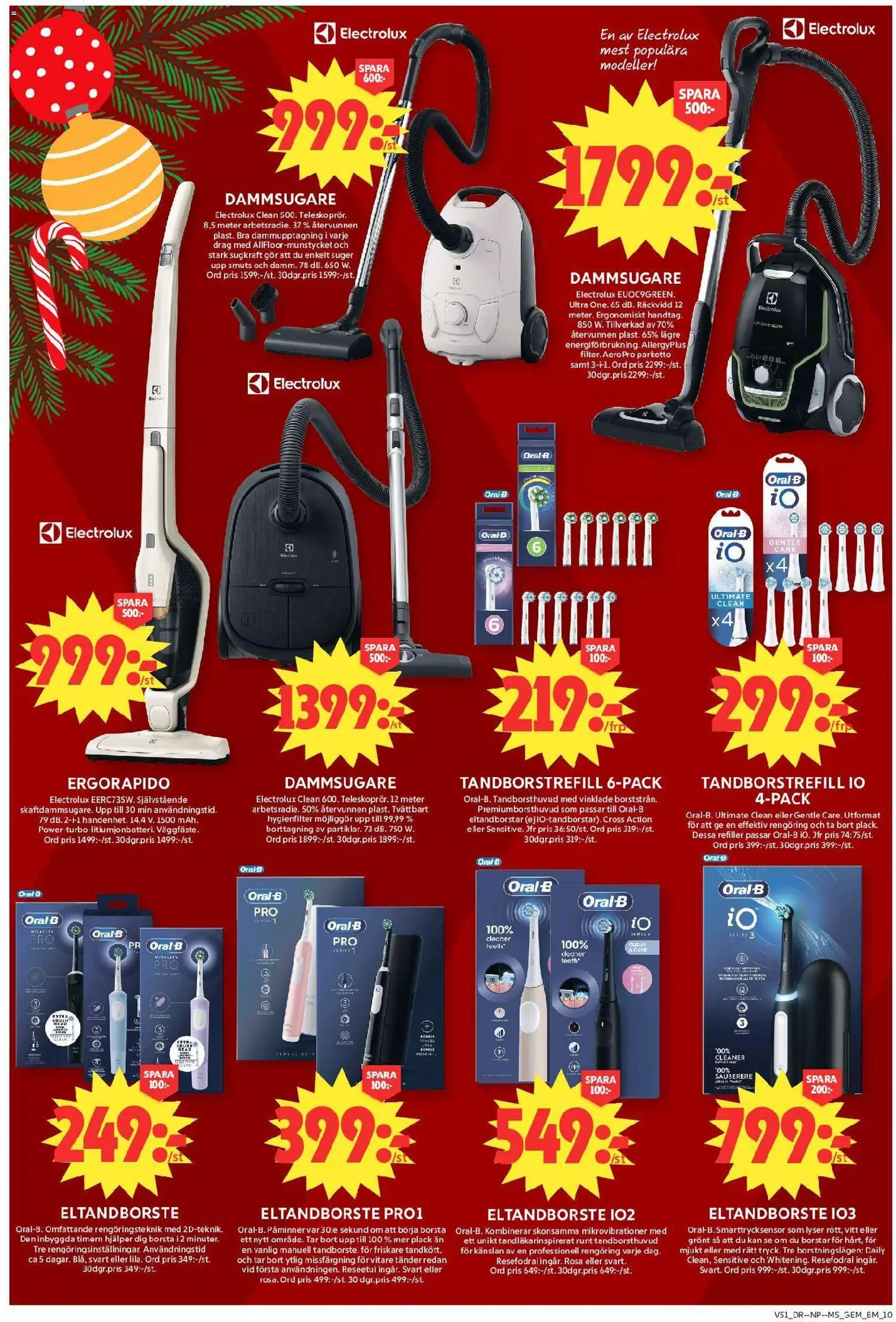 ICA Maxi reklamblad aktuell från 15.12.2025 | Sida: 16 | Produkter: Dammsugare, Gem, Eltandborste, Borsta