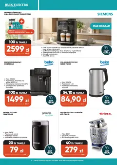 Pogląd oferty "Max elektro gazetka" - ważna od 11.03.2026 | Strona: 3 | Produkty: Czajnik, Młynek, Młynek do kawy, Wyciskarka