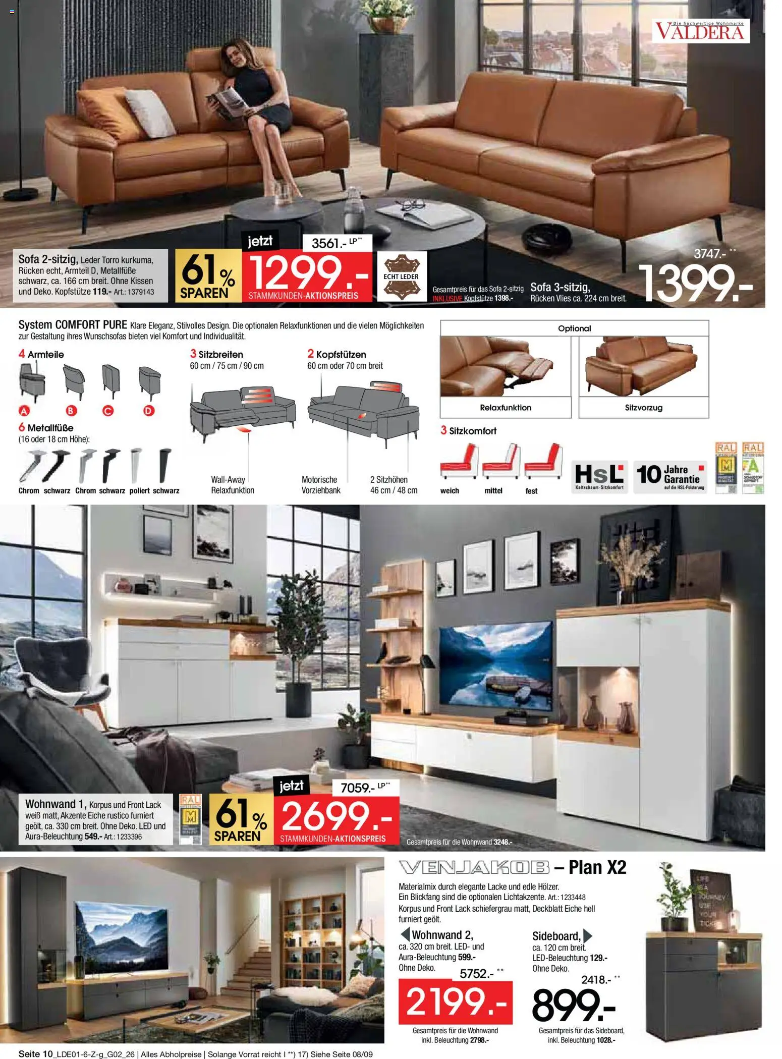 Zurbrüggen Große Marken-Sensation – gültig ab 31.01.2026 | Seite: 10 | Produkte: Wohnwand, Kissen, Sofa