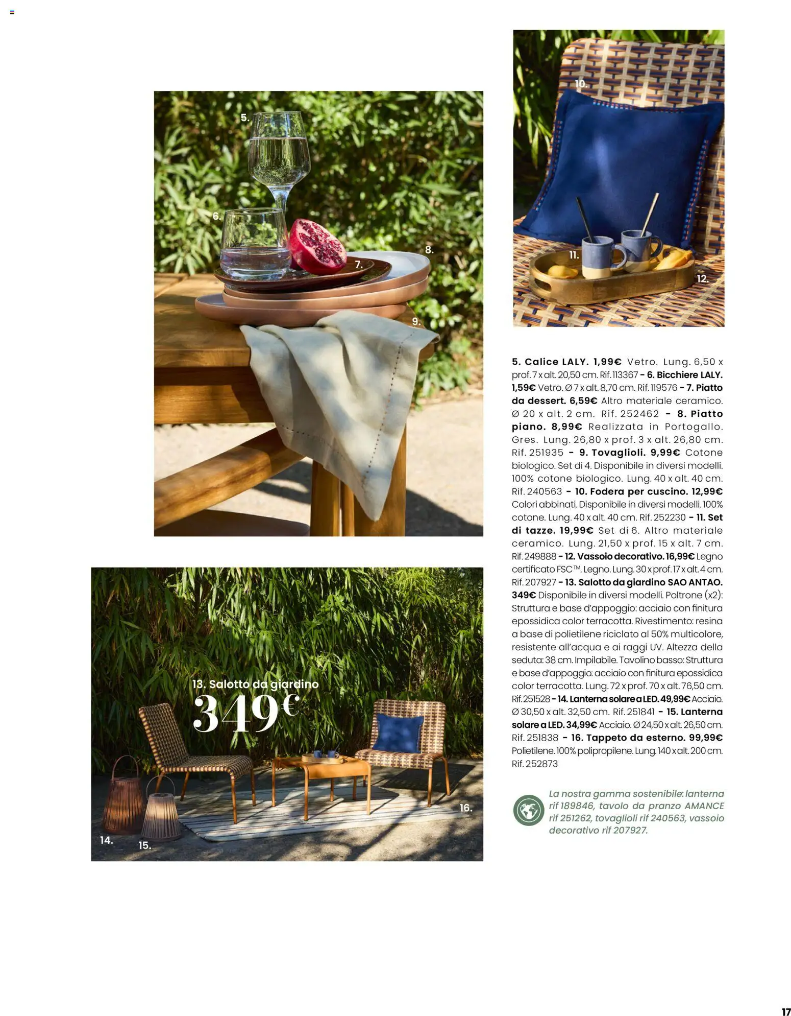 Volantino Maisons du Monde del 12.03.2026 | Pagina: 17 | Prodotti: Tavolino, Calice, Lanterna, Vassoio