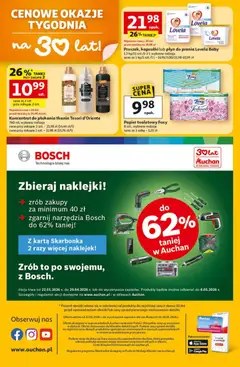 Pogląd oferty "Auchan Gazetka" - ważna od 22.01.2026 | Strona: 8 | Produkty: Karta, Tesori d'oriente, Papier toaletowy, Naklejki