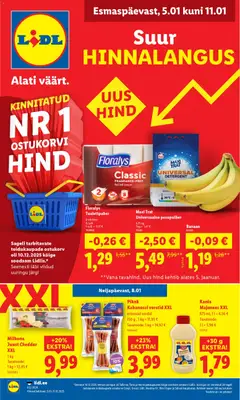 Lidl kliendilehe eelvaade alates 05.01.2026