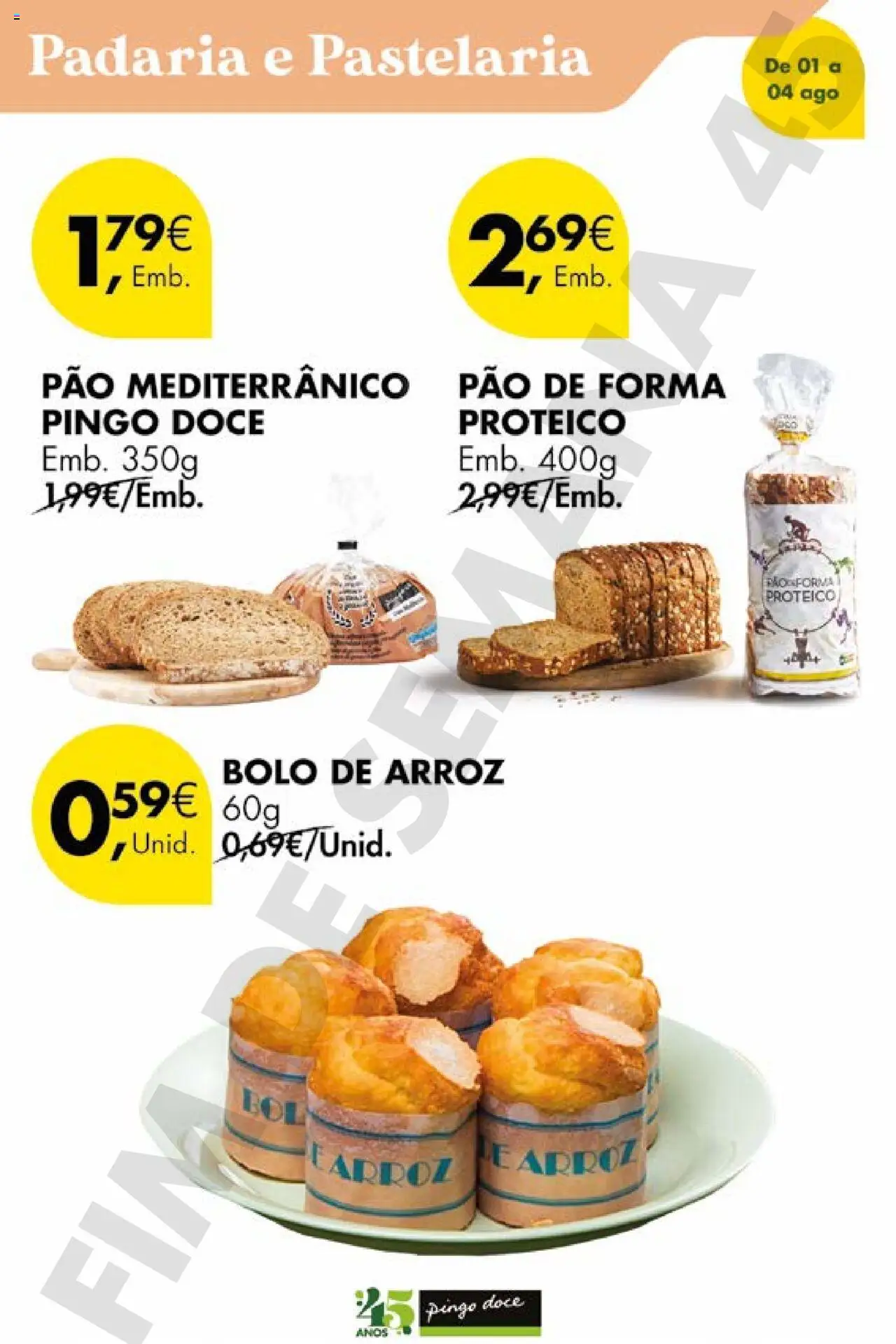 Pingo Doce Poupe este Fim de Semana │ válido de 01.08.2025 | Página: 10 | Produtos: Pão de forma, Padaria, Bolo, Arroz