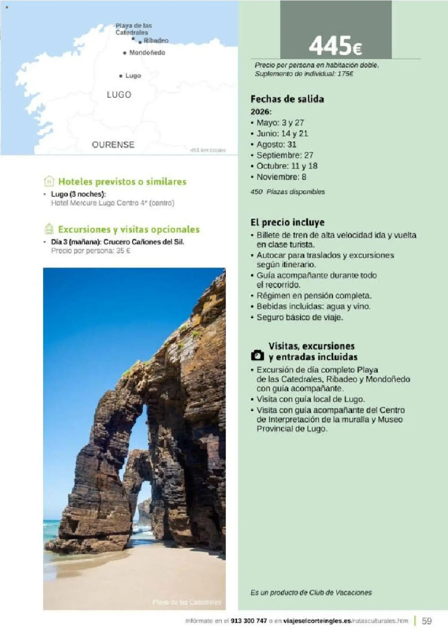 Viajes El Corte Inglés Rutas Culturales de la Comunidad de Madrid │ válido desde el 01.04.2026 | Página: 59