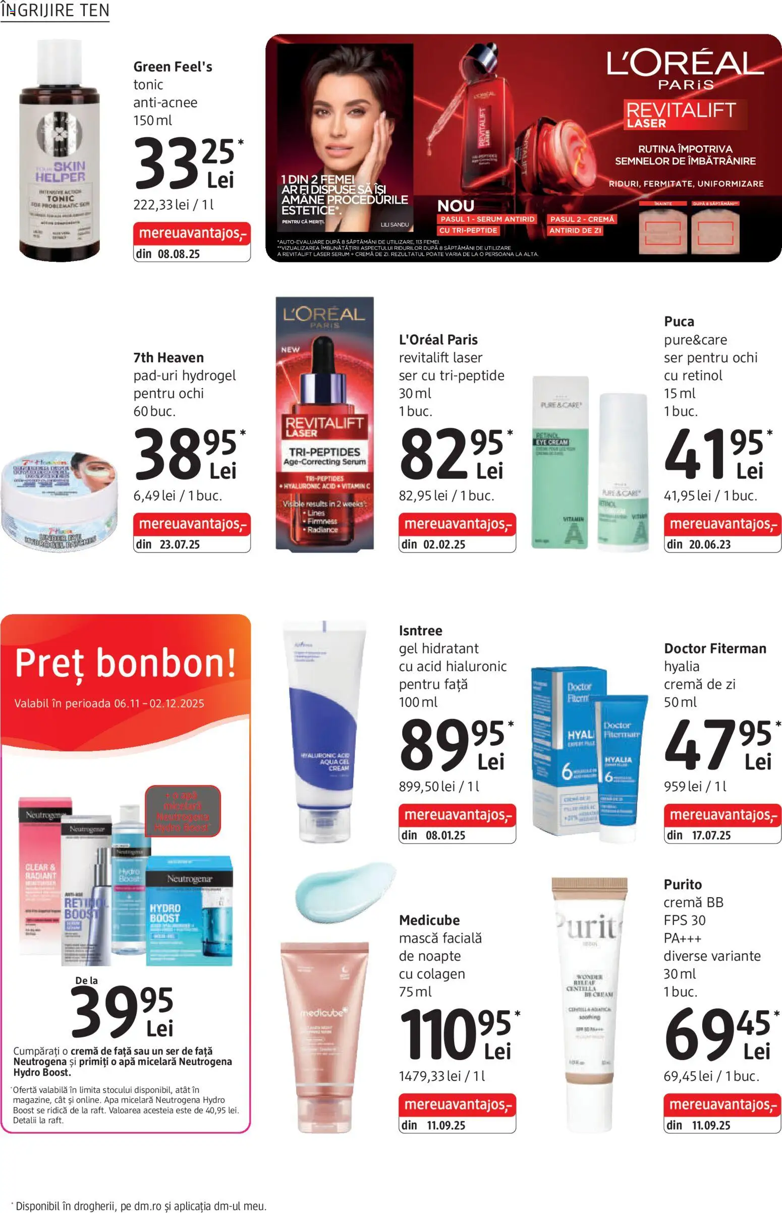Noul catalog DM drogeriemarkt – valabil de la 06.11.2025 | Pagină: 18 | Produse: Cremă de zi, Bb cream, Cremă, Apă