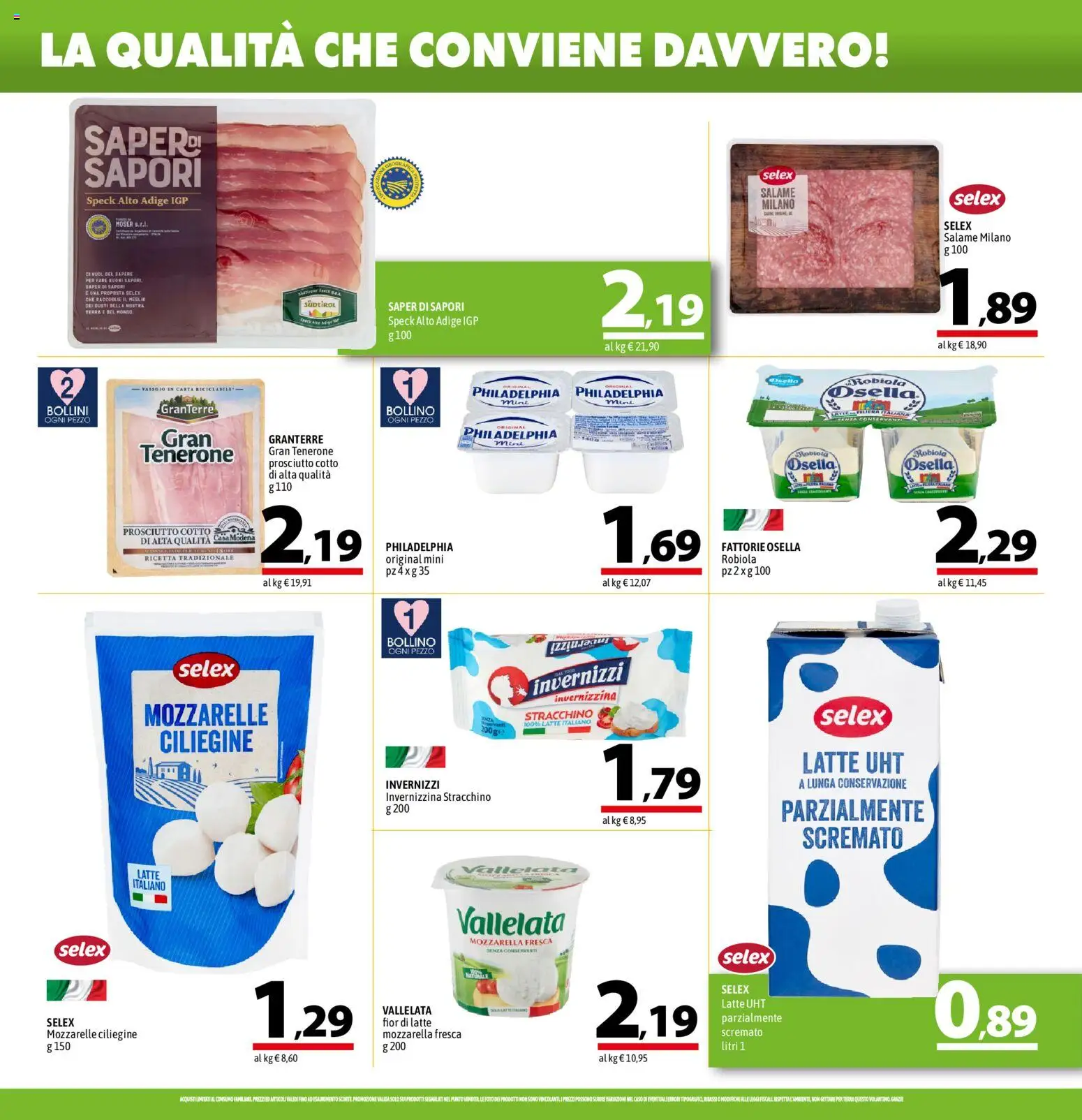 Volantino A&O del 26.02.2026 | Pagina: 6 | Prodotti: Latte, Prosciutto, Stracchino, Vassoio