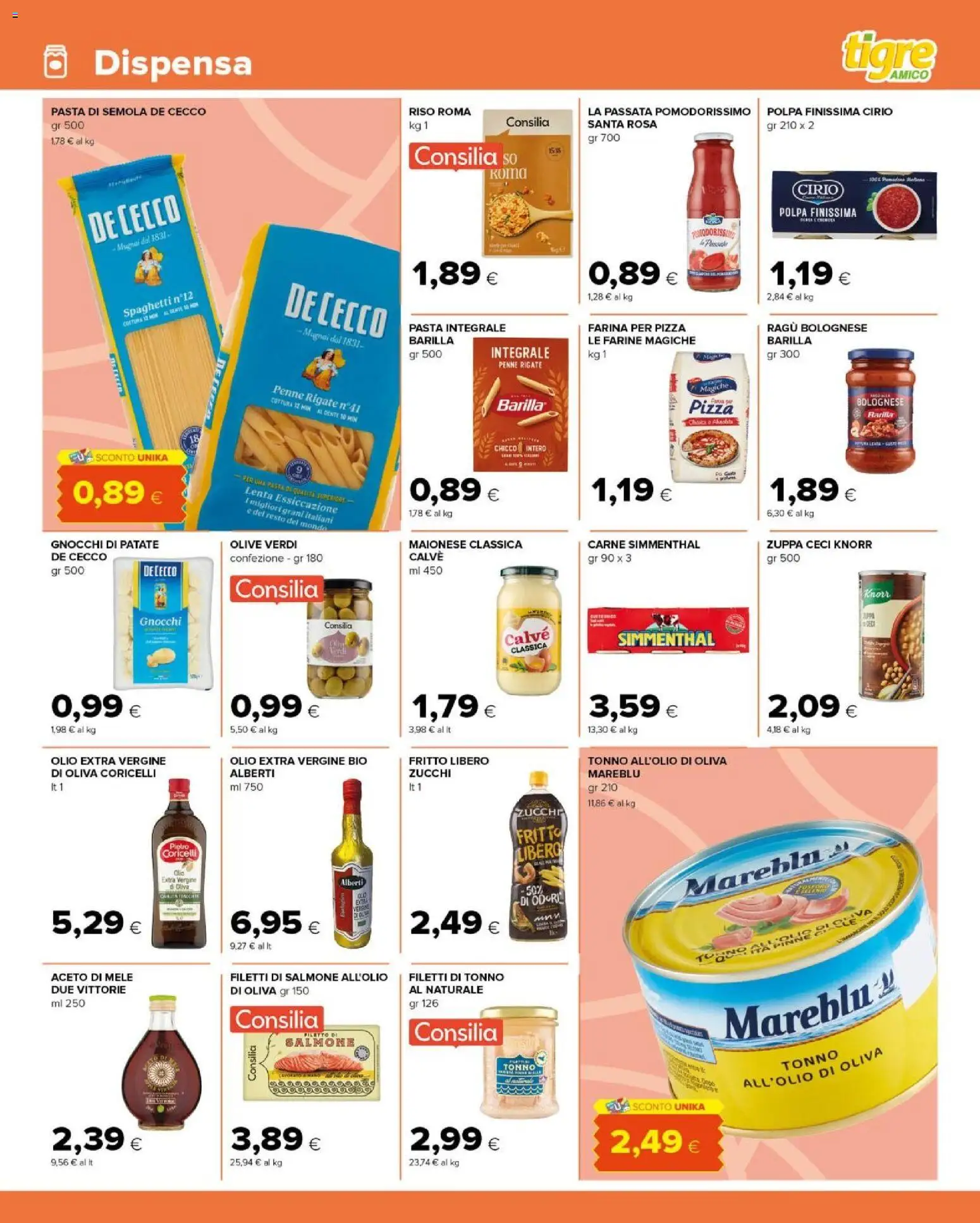 Volantino Tigre del 14.01.2026 | Pagina: 7 | Prodotti: Pizza, Ceci, Olio, Farina