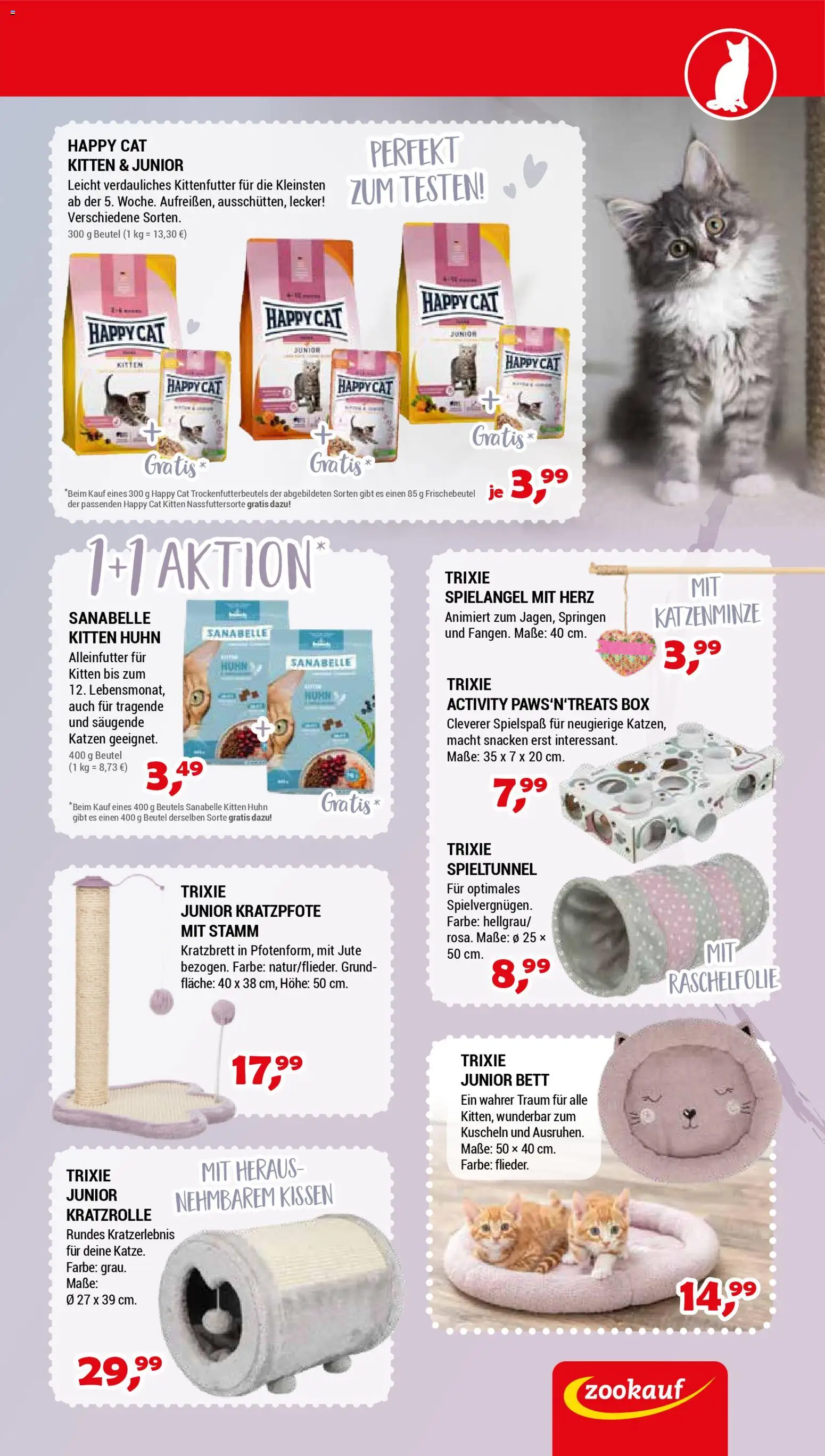 zookauf Prospekt 	 – gültig ab 28.03.2026 | Seite: 9 | Produkte: Bett, Kissen, Box