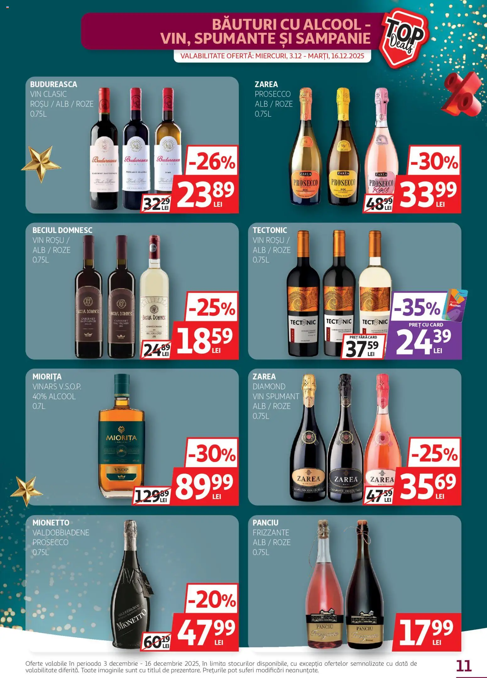 Noul catalog Auchan – valabil de la 03.12.2025 | Pagină: 11 | Produse: Prosecco, Vin