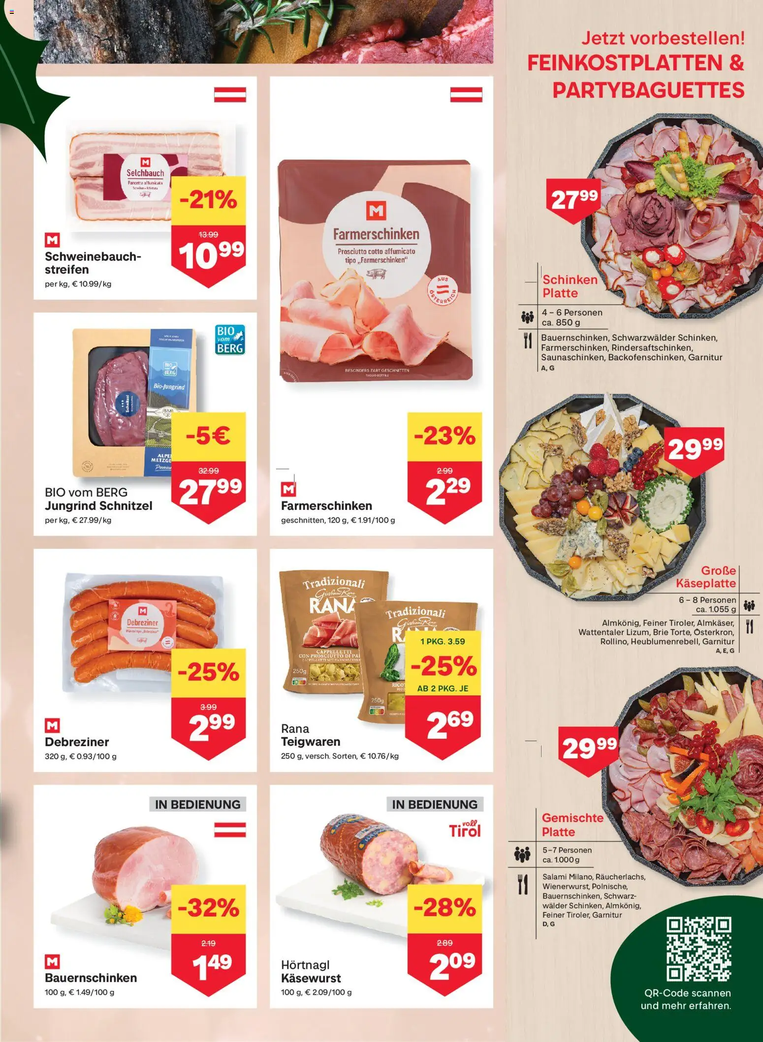 MPREIS Hohenems gültig ab 27.11.2025 | Seite: 3 | Produkte: Salami, Schinken