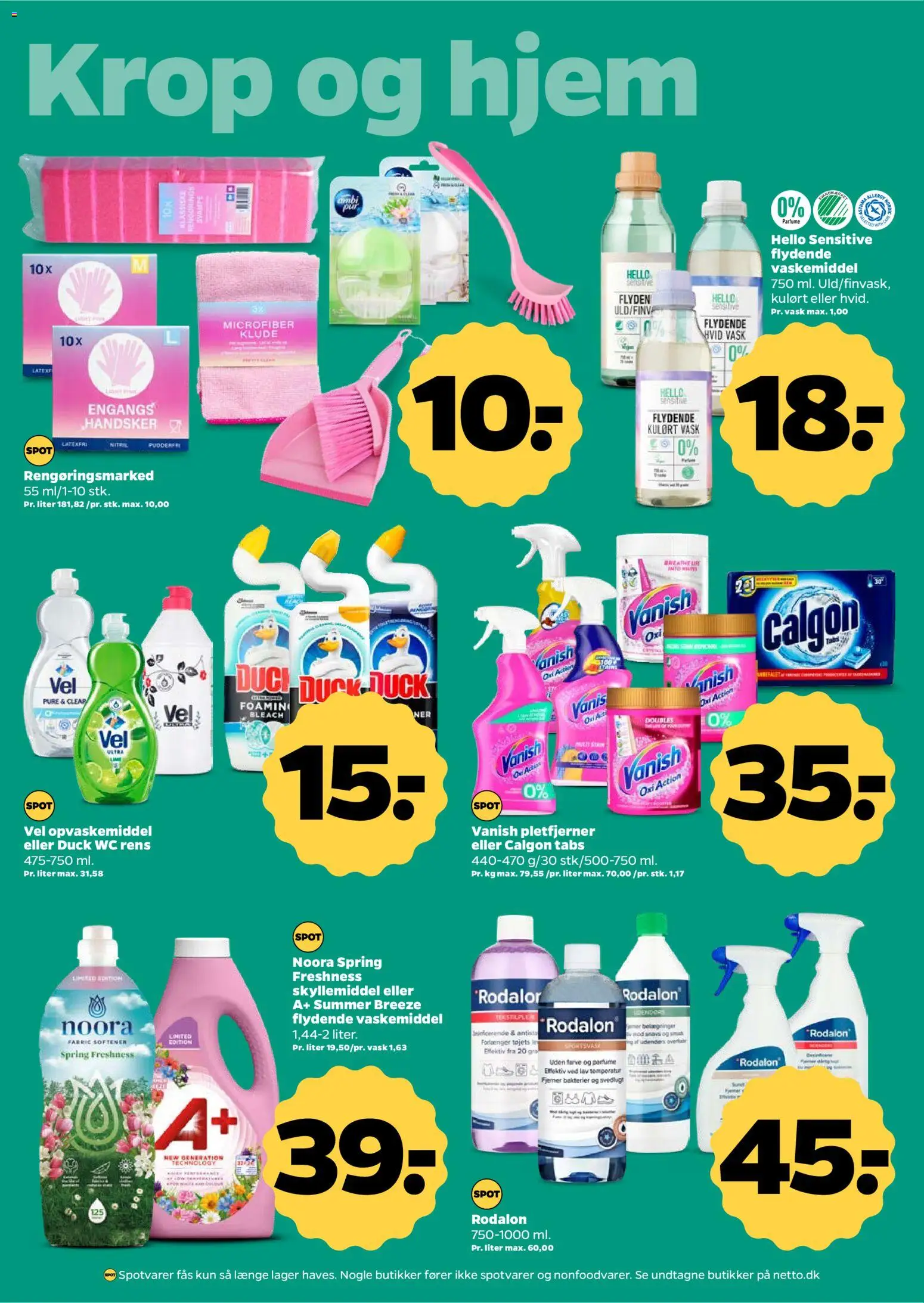 Netto tilbudsavis – gyldig fra 25.04.2026 | Side: 26 | Produkter: Parfume, Skyllemiddel, Pletfjerner, Opvaskemiddel