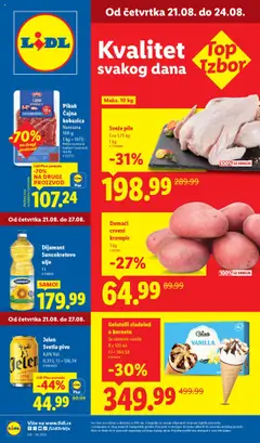 Lidl katalog - pregled Lidl kataloga - važi od 21.08.2025