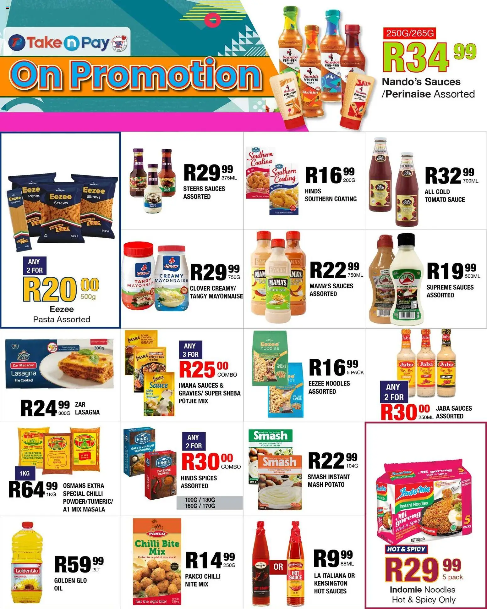 New Take n Pay catalogue – valid from 03.11.2025 | Page: 6 | Products: Chicken, Powder, Mayonnaise, Chilli
