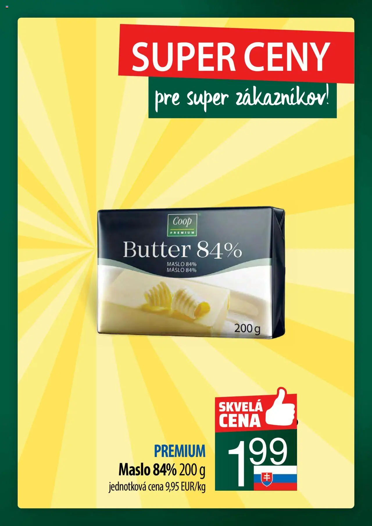 Nové COOP Jednota akcie – leták je platný od 11.09.2025 | Strana: 5 | Produkty: Maslo