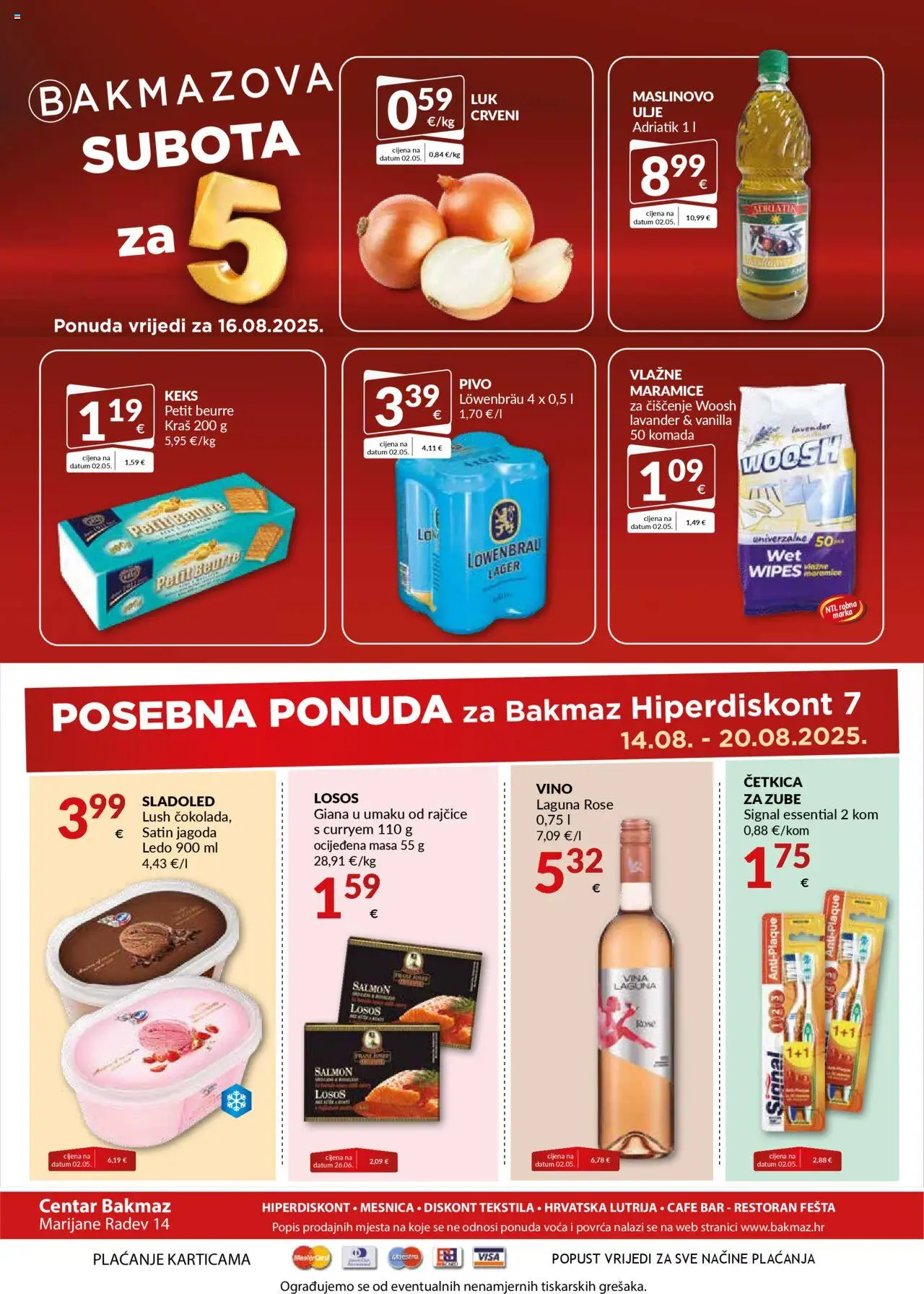 Bakmaz katalog | vrijedi od 14.08.2025 | Stranica: 8 | Proizvodi: Pivo, Keks, Sladoled, Losos