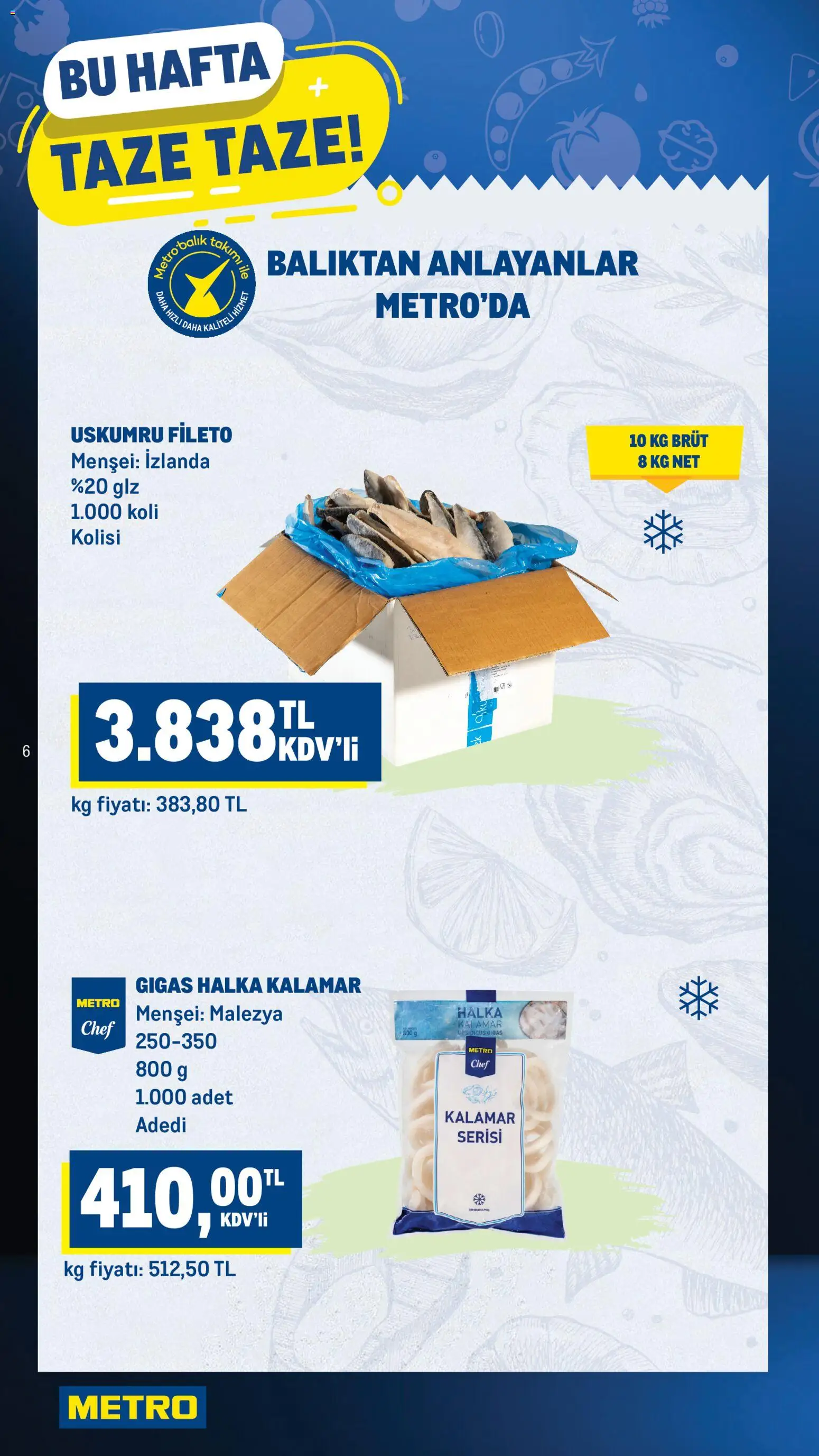 Metro Katalog - 11.02.2026 tarihinden itibaren geçerlidir | Sayfa: 6 | Ürünler: Balık
