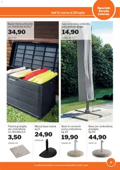 Anteprima del volantino Sogegross volantino Arredo esterno valido a partire dal 11.03.2026 | Pagina: 9 | Prodotti: Ombrellone, Ombrello, Baule