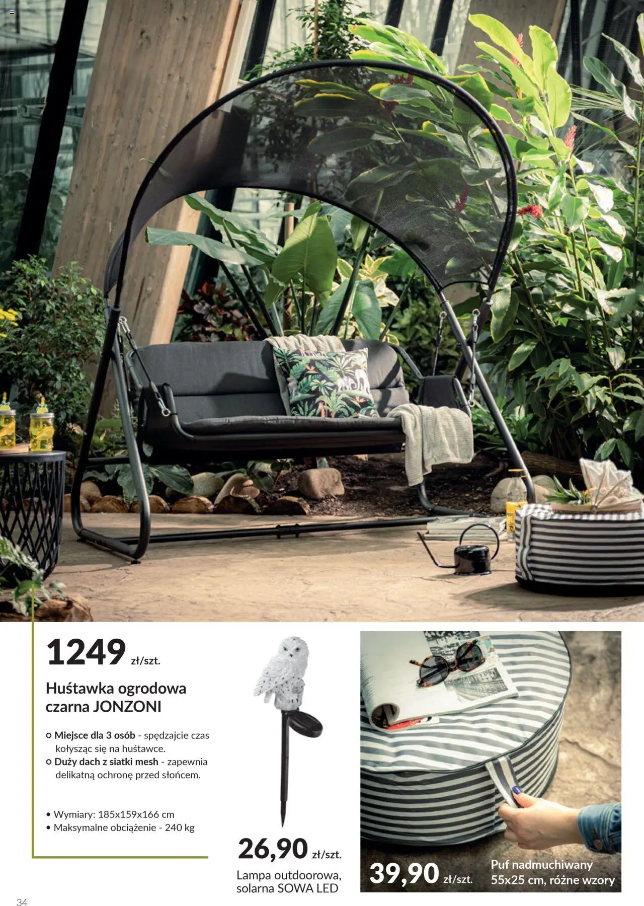 Salony Agata Gazetka - Ogród od 26.05.2025 | Strona: 34 | Produkty: Lampa
