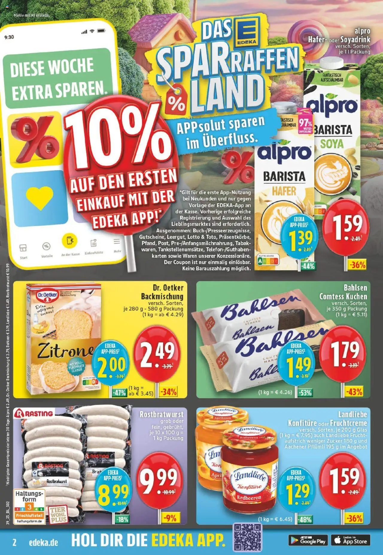 HIT - Mecklenburg-Vorpommern – gültig ab 22.09.2025 | Seite: 2 | Produkte: Alpro, Zucker, Zitrone, Erdbeeren